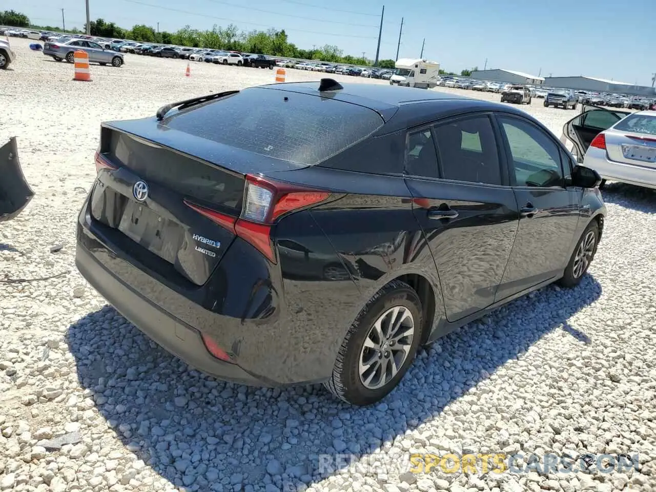 3 Фотография поврежденного автомобиля JTDKARFU7K3071668 TOYOTA PRIUS 2019