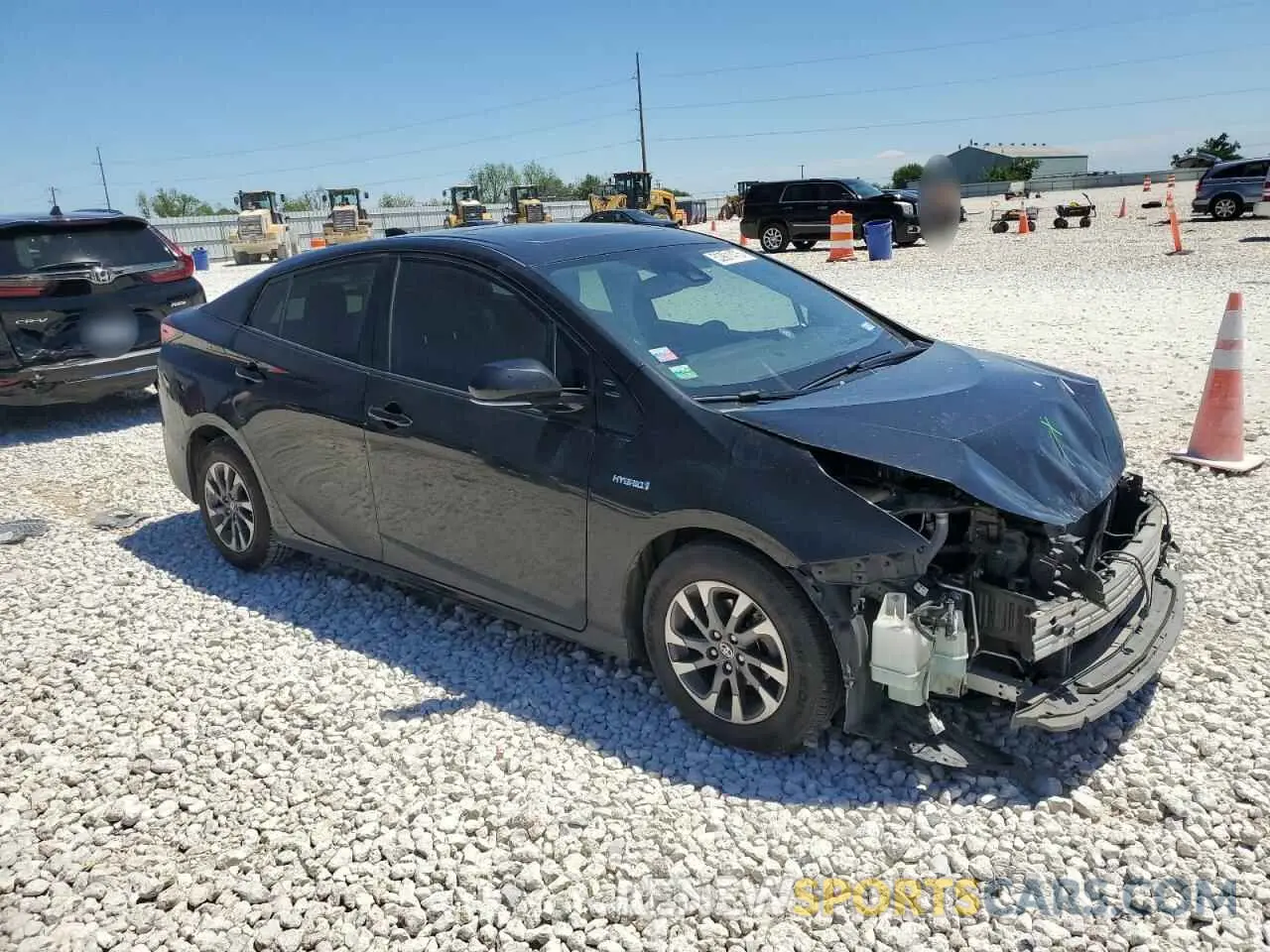 4 Фотография поврежденного автомобиля JTDKARFU7K3071668 TOYOTA PRIUS 2019