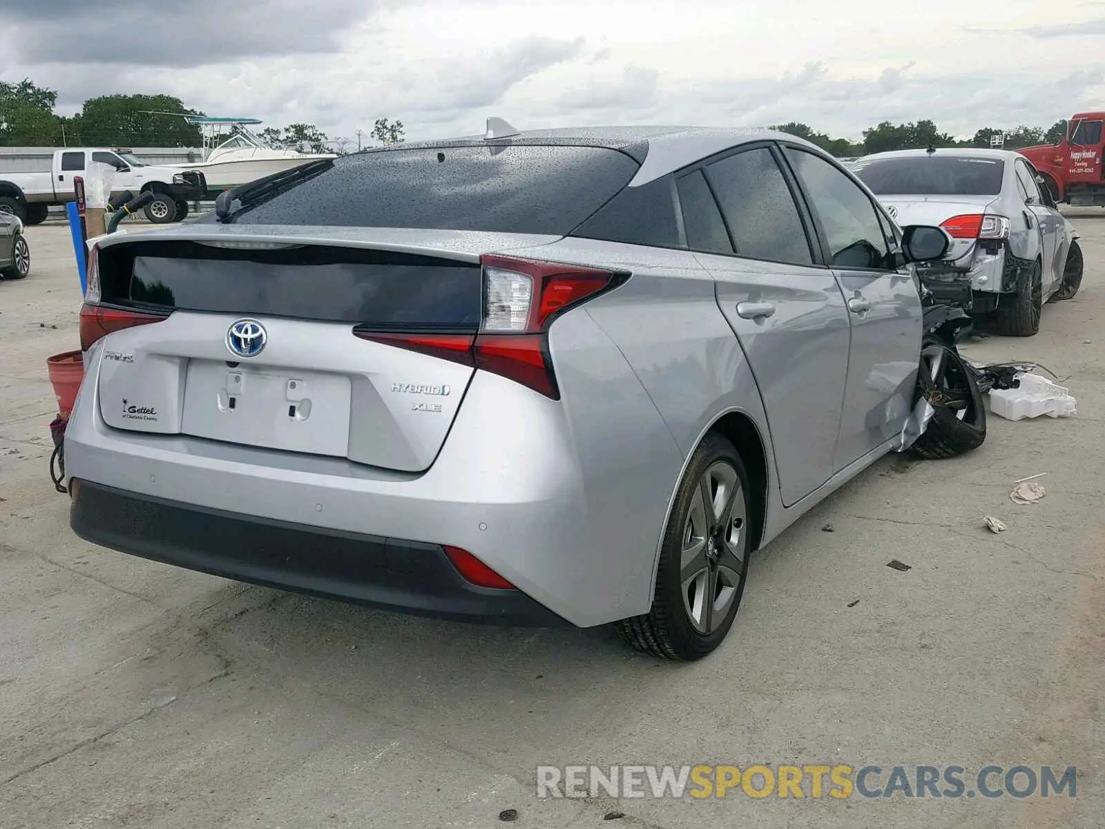 4 Photograph of a damaged car JTDKARFU7K3075851 TOYOTA PRIUS 2019