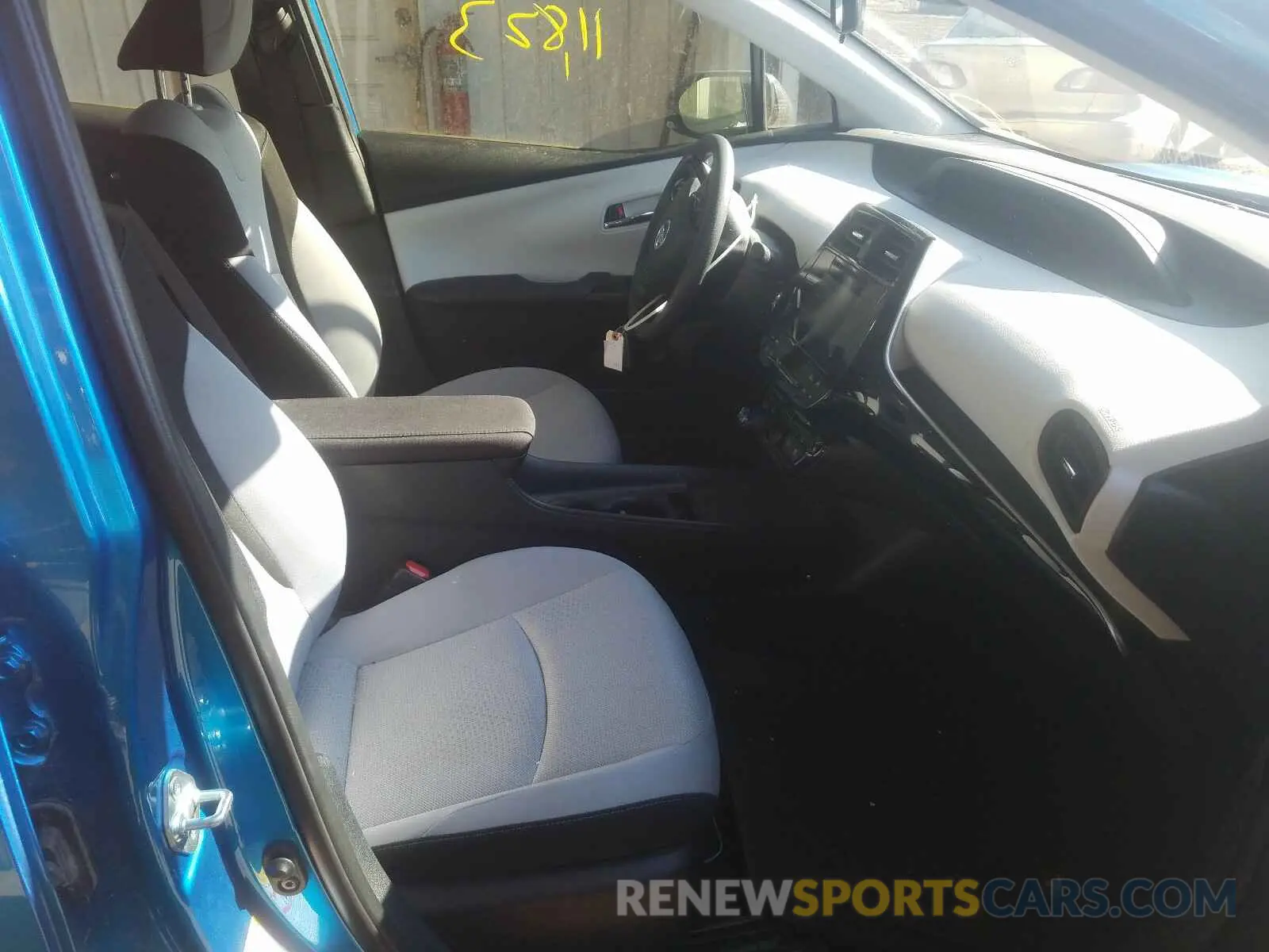5 Photograph of a damaged car JTDKARFU7K3075980 TOYOTA PRIUS 2019