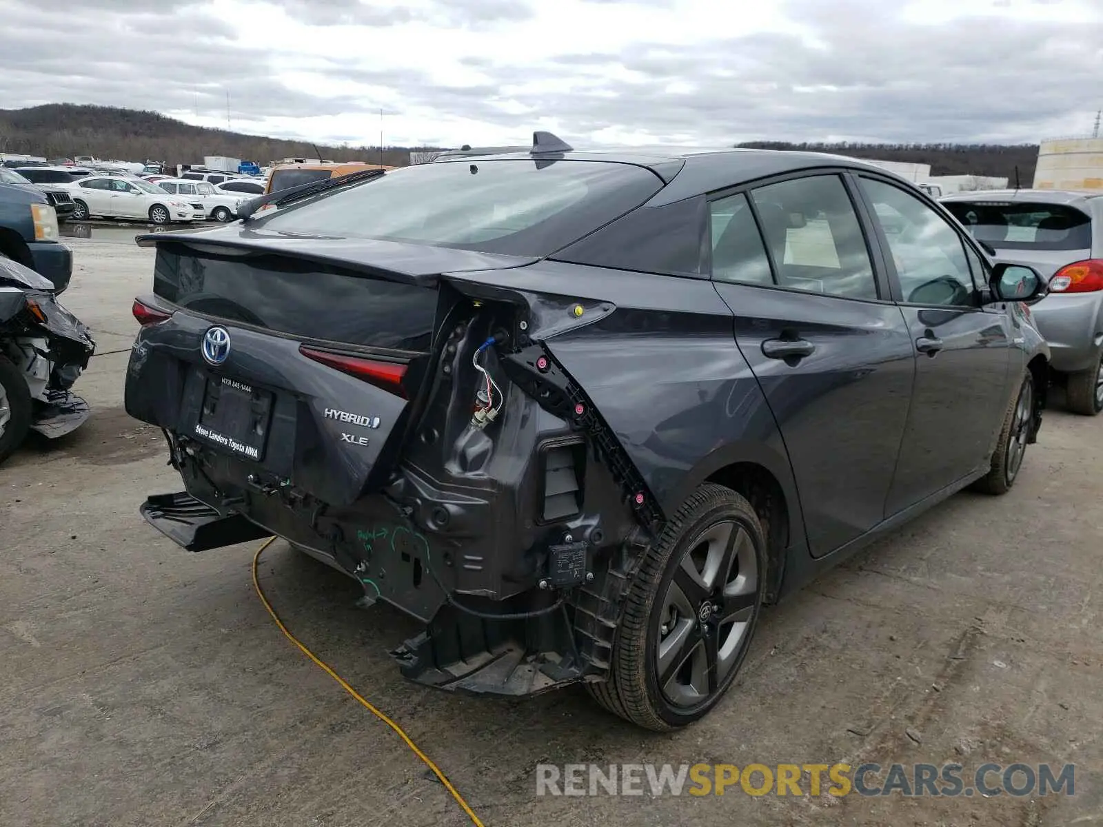 4 Photograph of a damaged car JTDKARFU7K3083397 TOYOTA PRIUS 2019