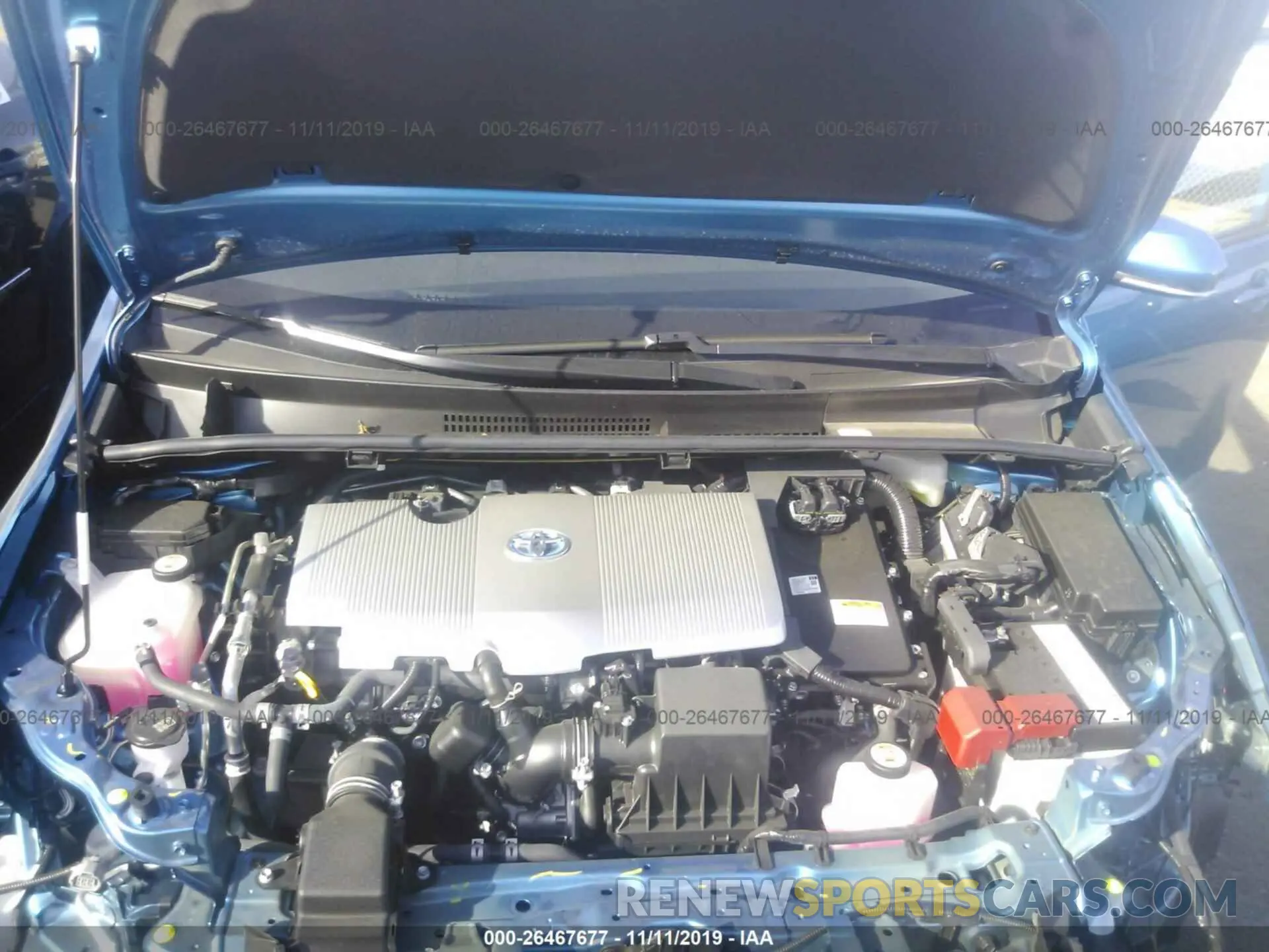 10 Photograph of a damaged car JTDKARFU7K3087823 TOYOTA PRIUS 2019