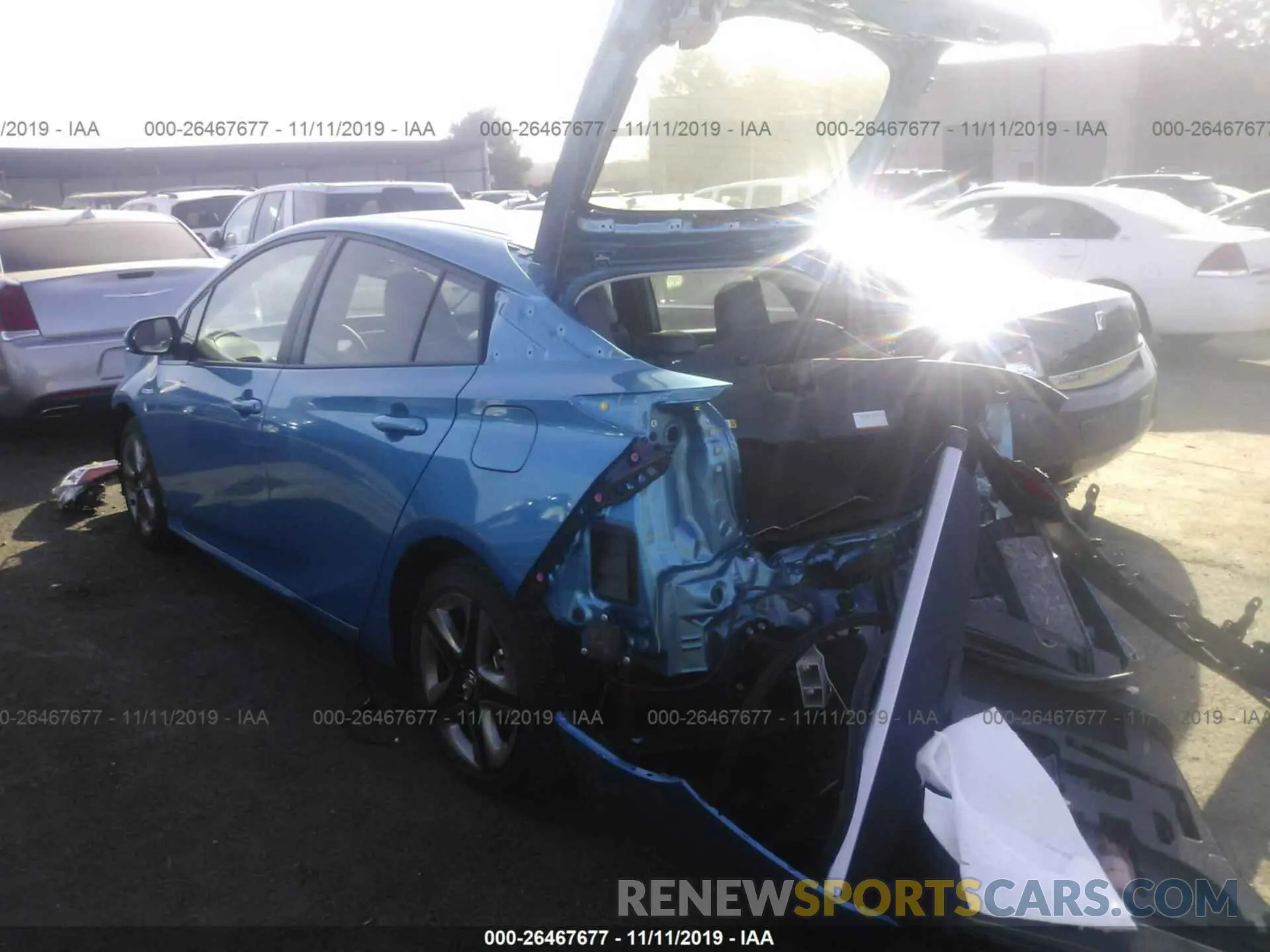 3 Photograph of a damaged car JTDKARFU7K3087823 TOYOTA PRIUS 2019