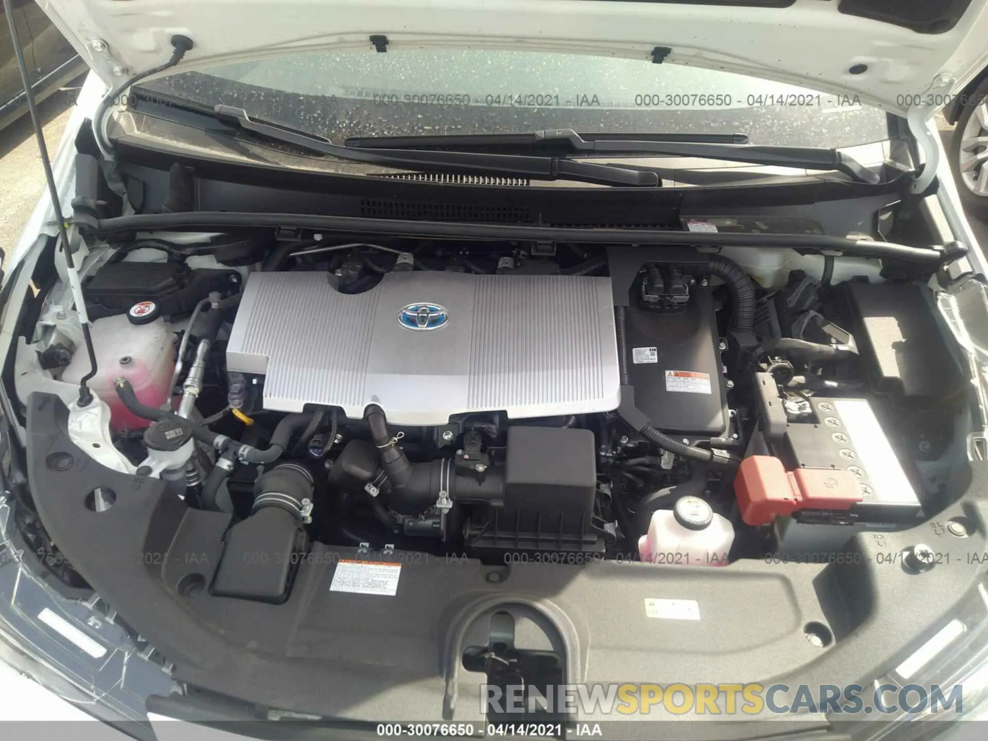 10 Photograph of a damaged car JTDKARFU7K3094495 TOYOTA PRIUS 2019