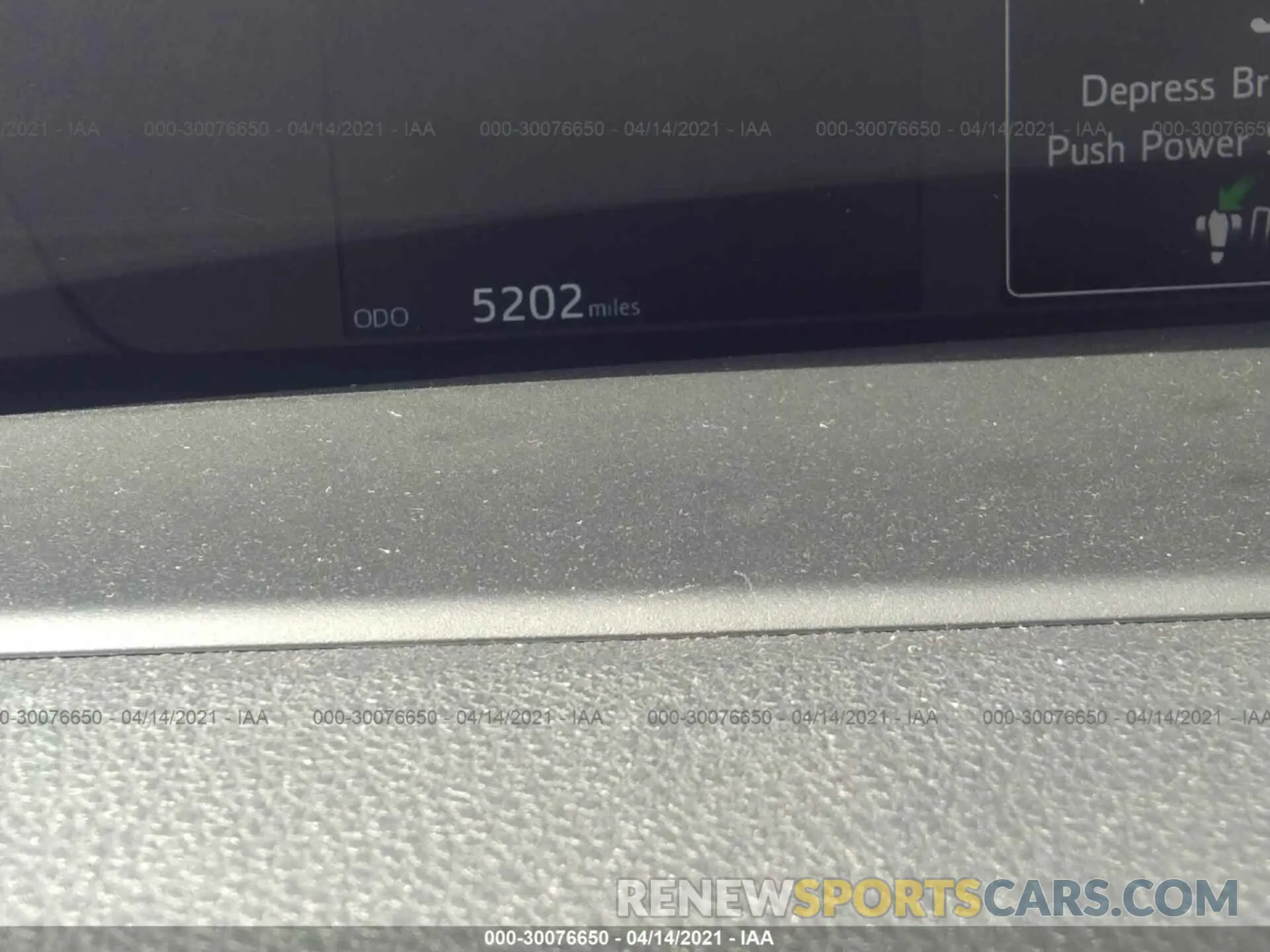7 Photograph of a damaged car JTDKARFU7K3094495 TOYOTA PRIUS 2019