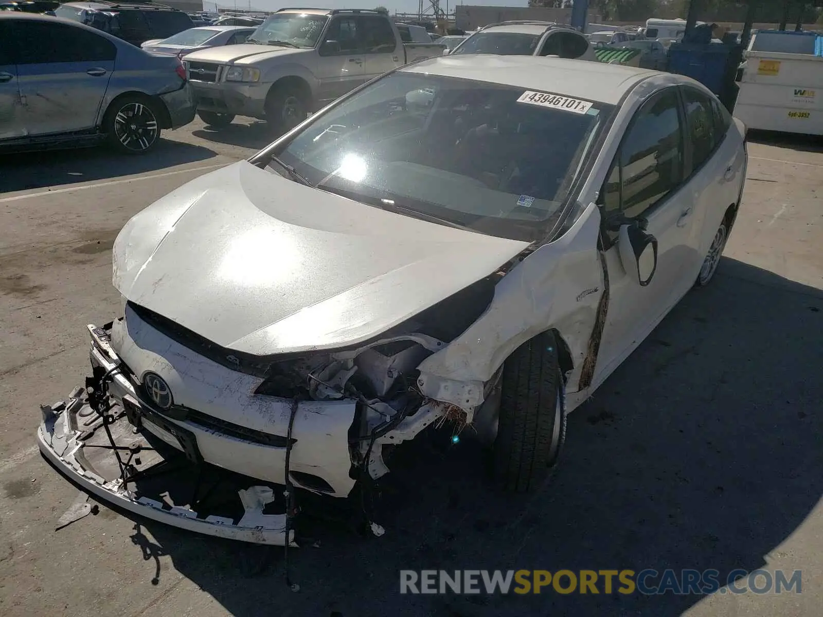 9 Photograph of a damaged car JTDKARFU7K3100313 TOYOTA PRIUS 2019