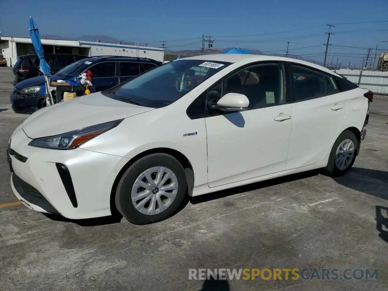 1 Photograph of a damaged car JTDKARFU8K3071064 TOYOTA PRIUS 2019