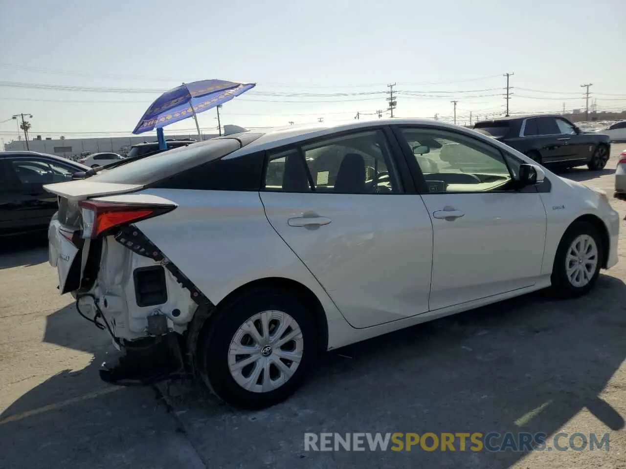 3 Photograph of a damaged car JTDKARFU8K3071064 TOYOTA PRIUS 2019