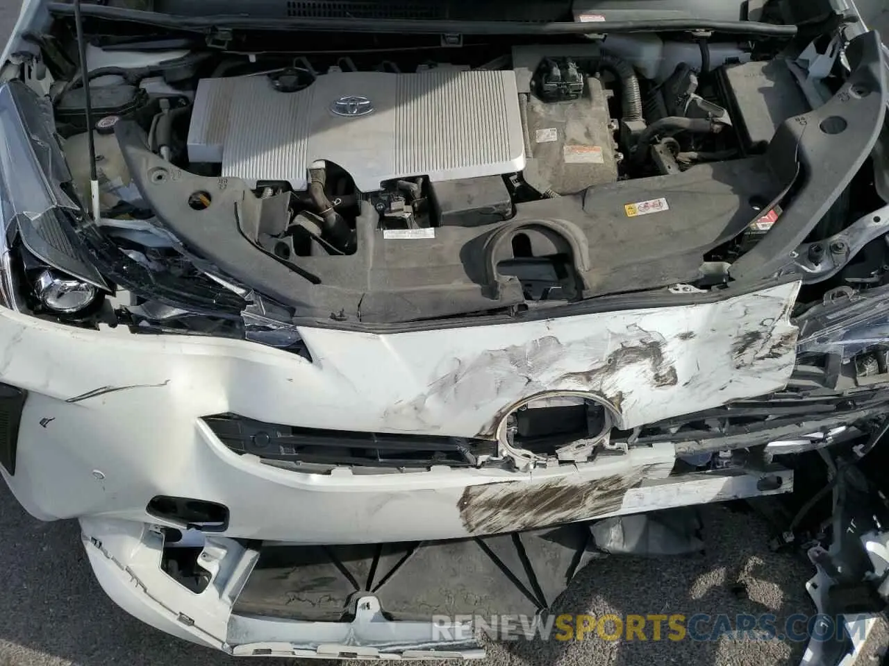 11 Фотография поврежденного автомобиля JTDKARFU8K3079438 TOYOTA PRIUS 2019