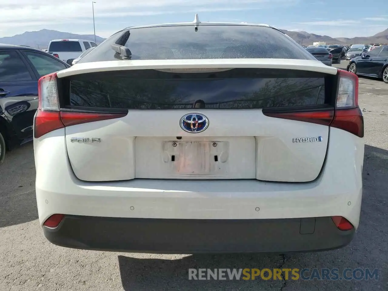 6 Фотография поврежденного автомобиля JTDKARFU8K3079438 TOYOTA PRIUS 2019