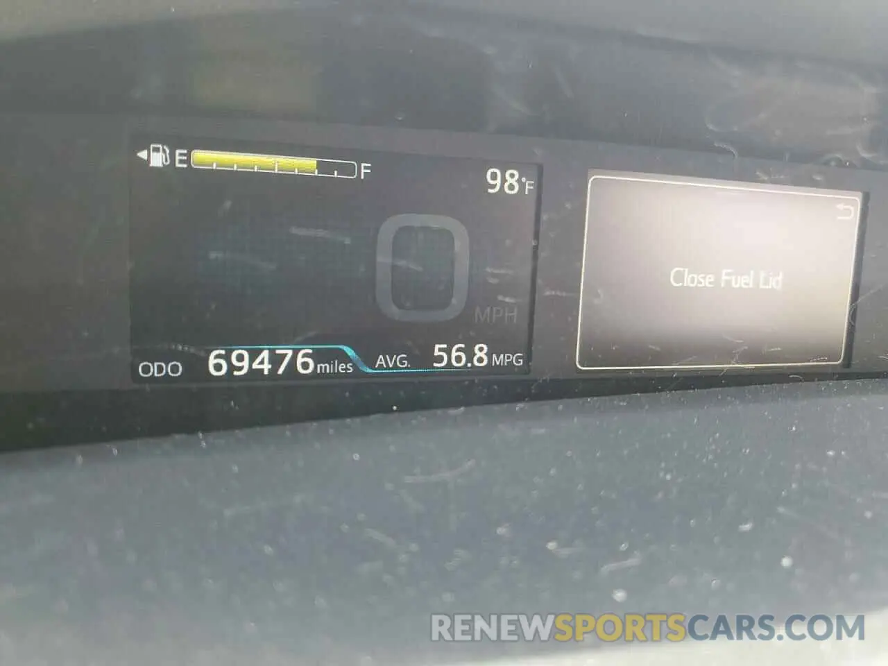 9 Фотография поврежденного автомобиля JTDKARFU8K3079438 TOYOTA PRIUS 2019