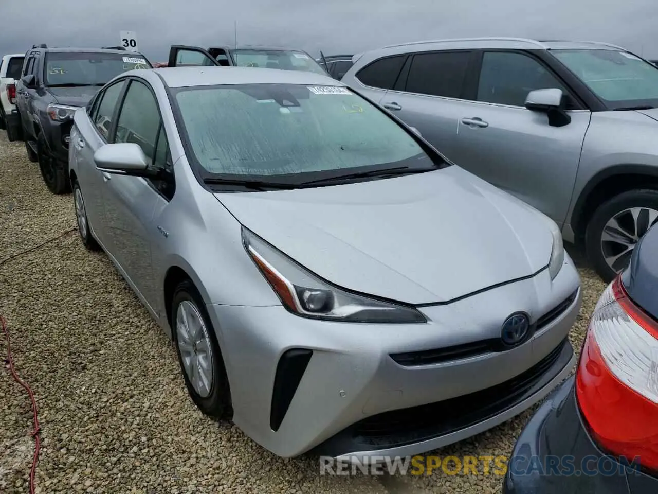 5 Photograph of a damaged car JTDKARFU8K3082713 TOYOTA PRIUS 2019