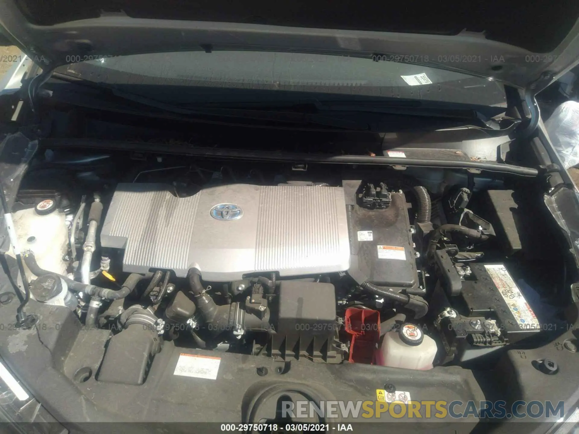 10 Photograph of a damaged car JTDKARFU8K3086910 TOYOTA PRIUS 2019