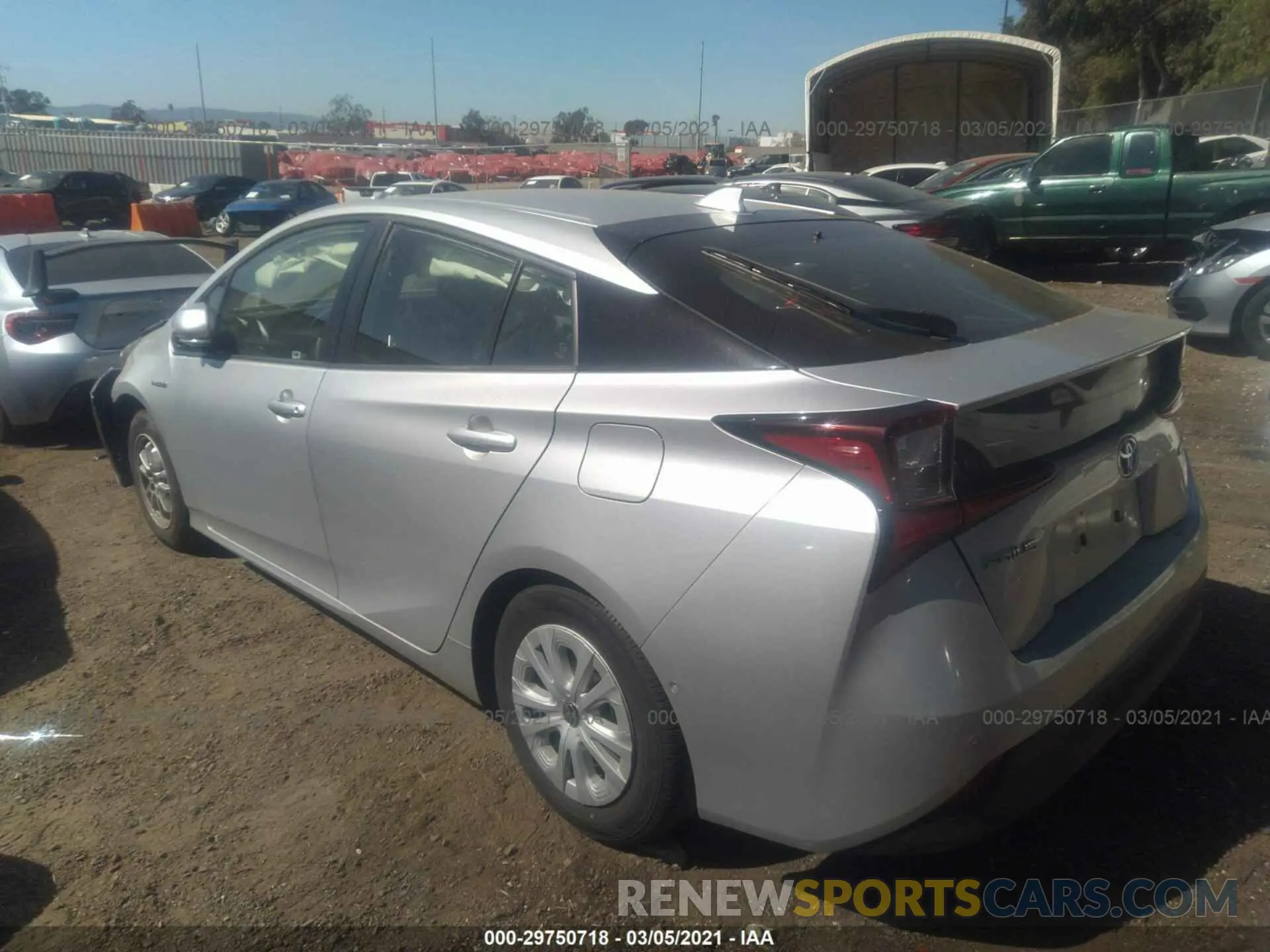 3 Photograph of a damaged car JTDKARFU8K3086910 TOYOTA PRIUS 2019