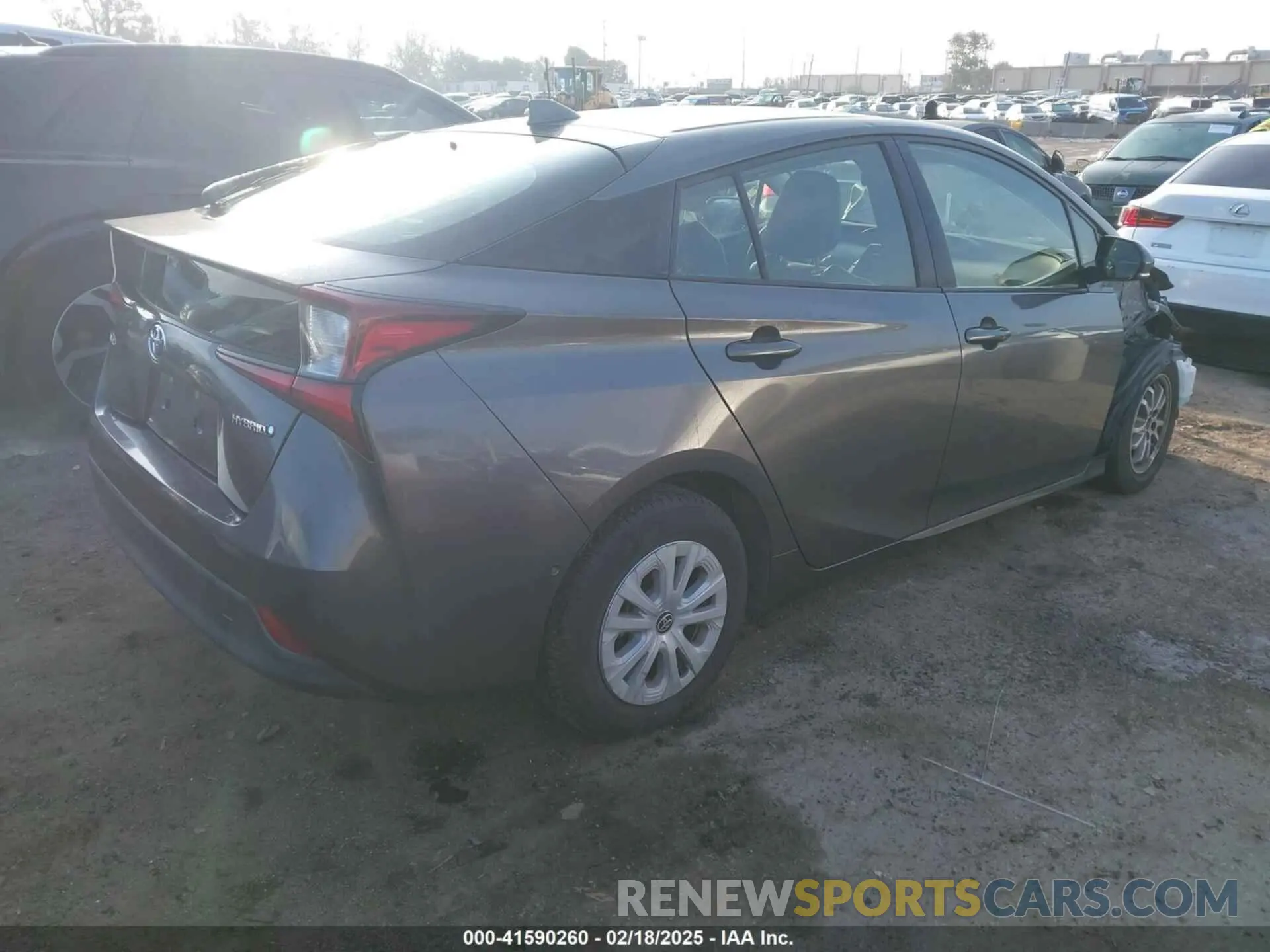 4 Фотография поврежденного автомобиля JTDKARFU8K3087751 TOYOTA PRIUS 2019