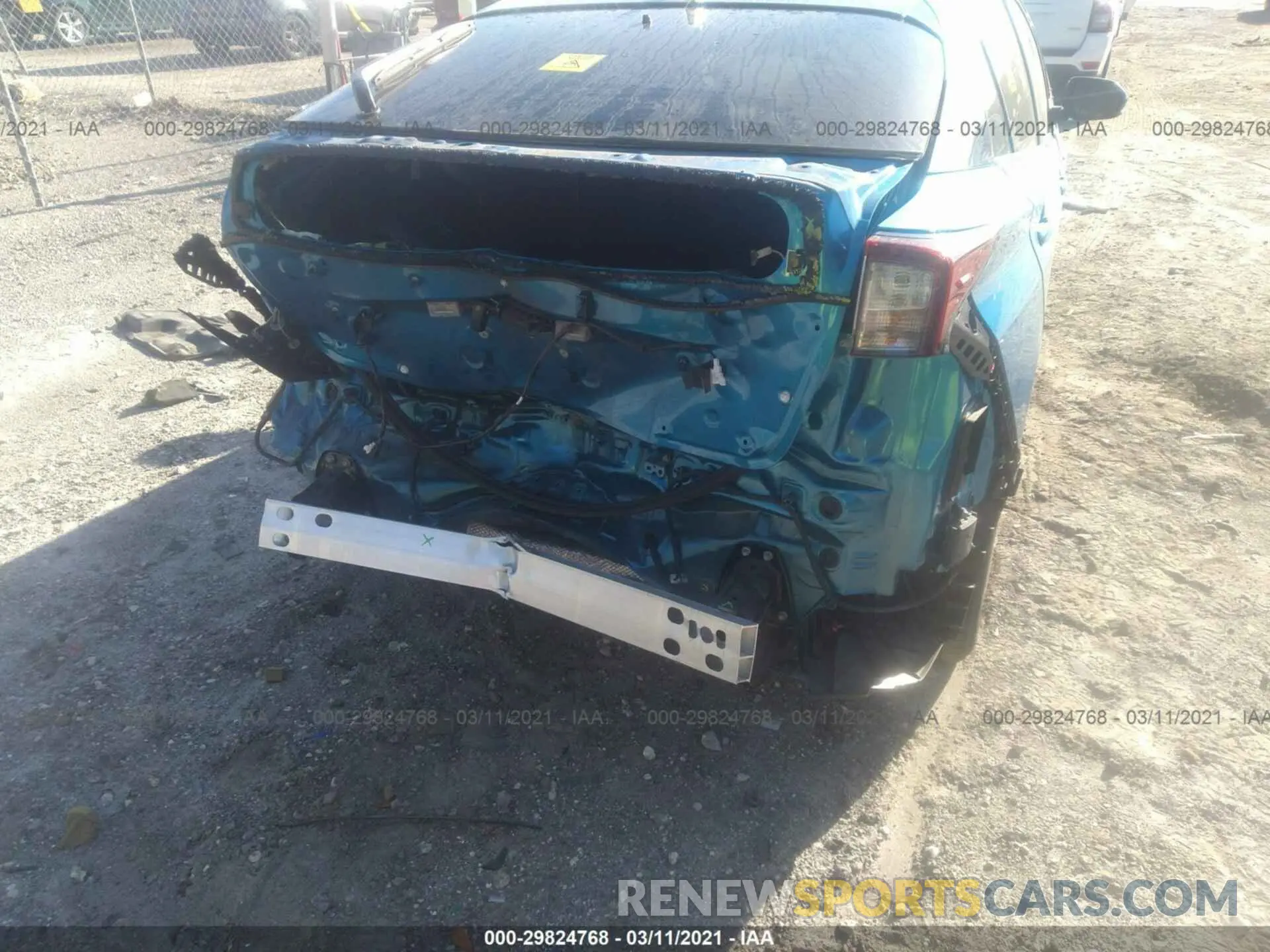 6 Photograph of a damaged car JTDKARFU8K3092089 TOYOTA PRIUS 2019
