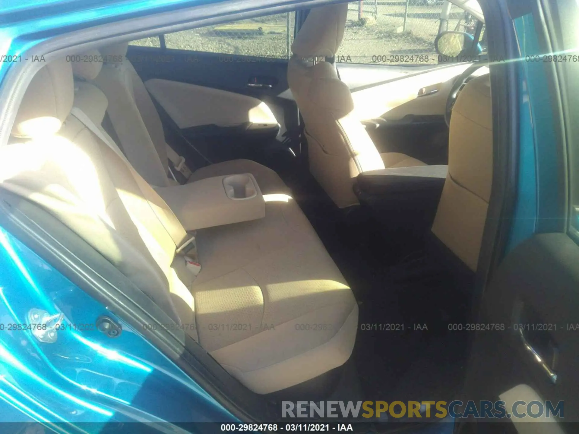8 Photograph of a damaged car JTDKARFU8K3092089 TOYOTA PRIUS 2019