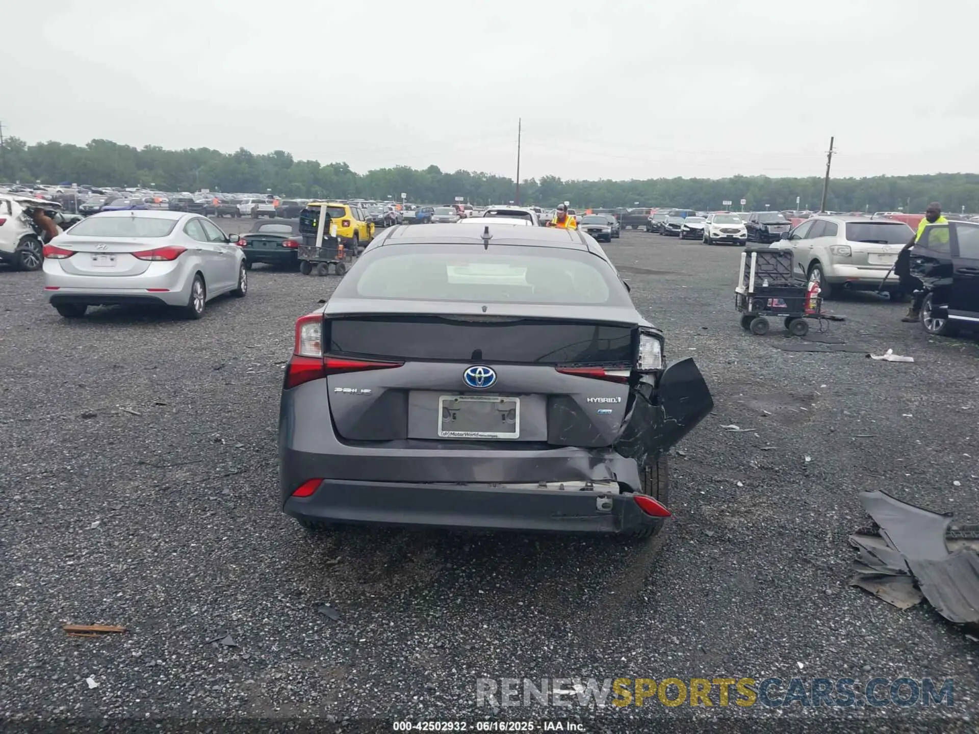 16 Photograph of a damaged car JTDKARFU8K3093579 TOYOTA PRIUS 2019