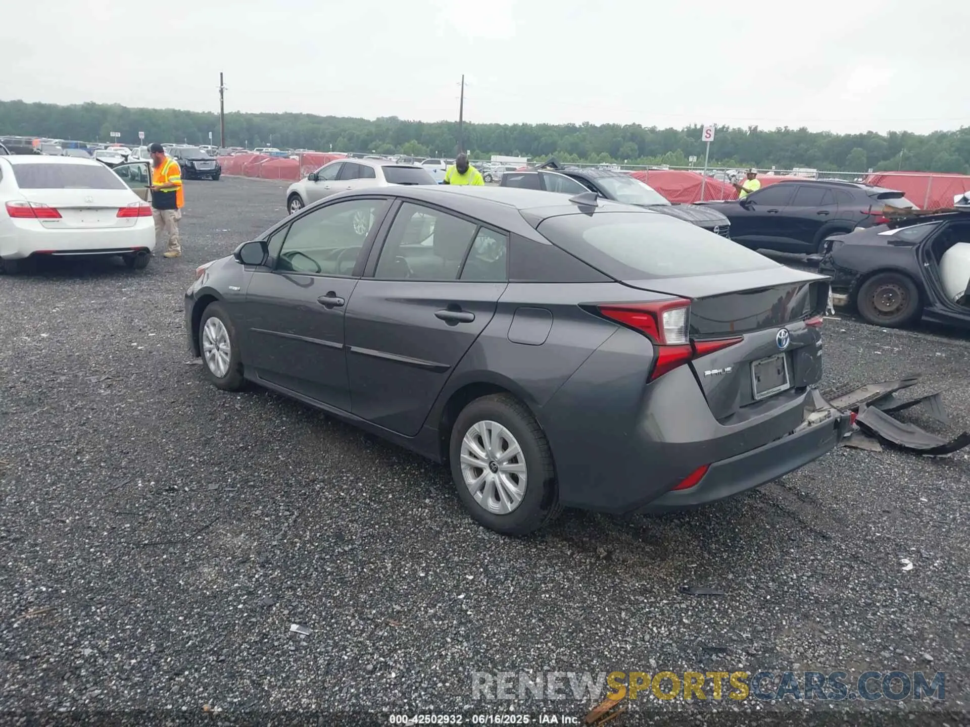 3 Photograph of a damaged car JTDKARFU8K3093579 TOYOTA PRIUS 2019