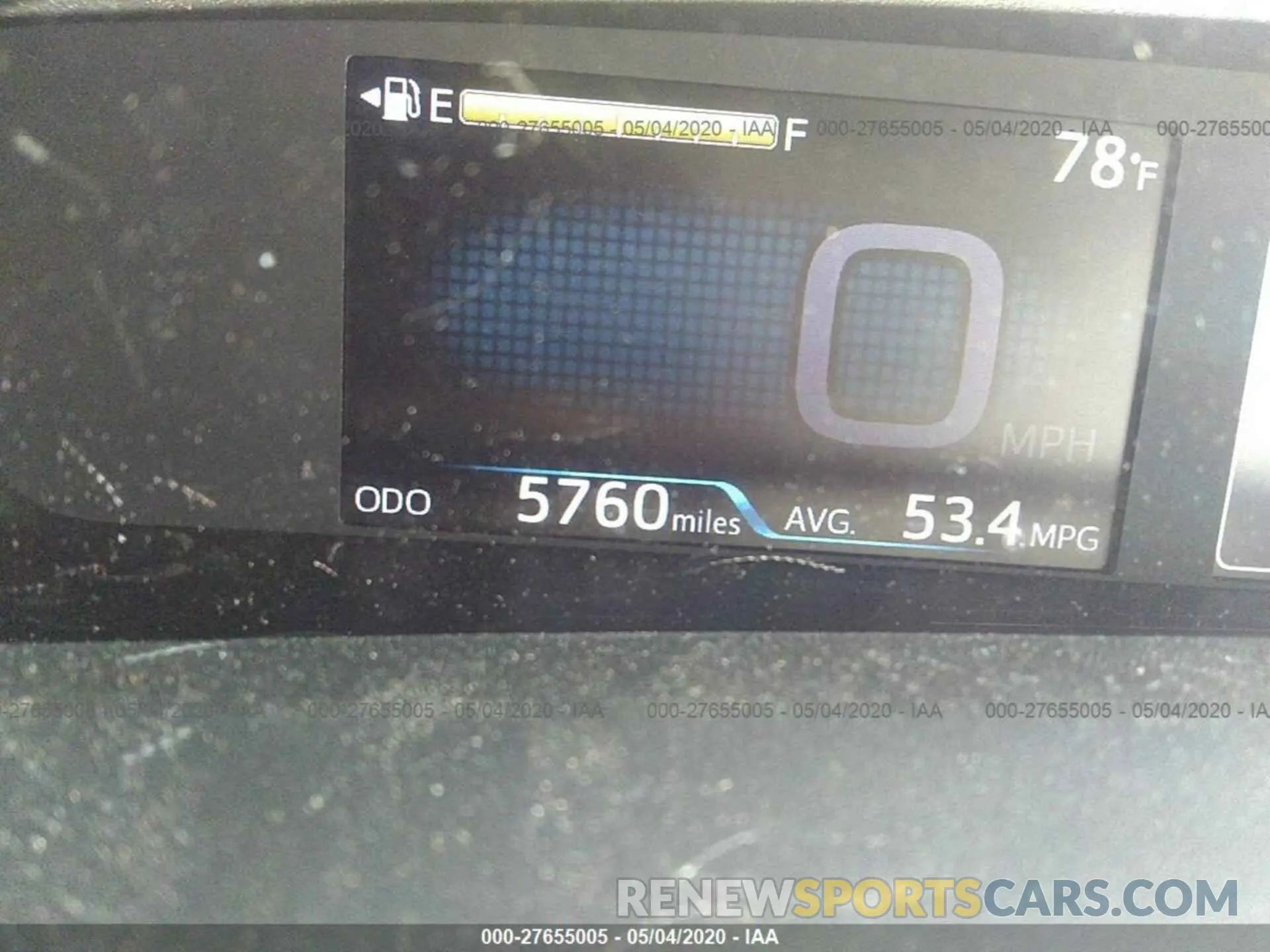 7 Photograph of a damaged car JTDKARFU8K3099978 TOYOTA PRIUS 2019