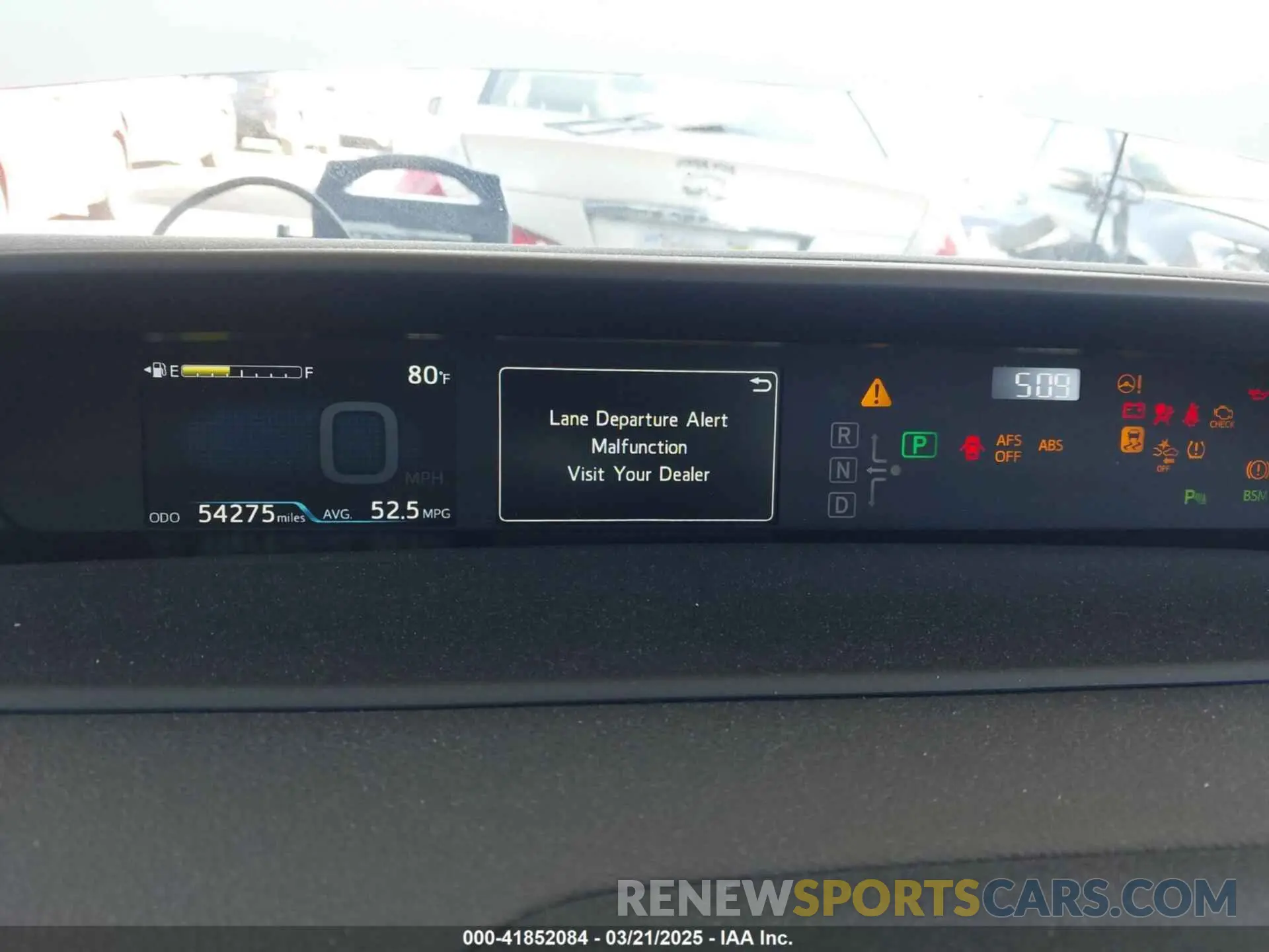 7 Фотография поврежденного автомобиля JTDKARFU8K3102331 TOYOTA PRIUS 2019