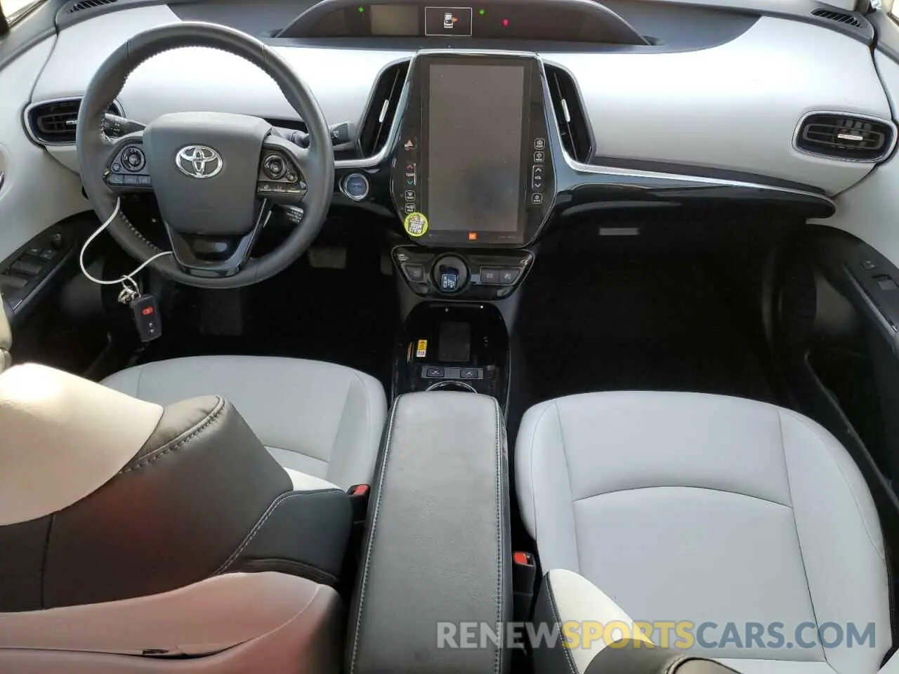 8 Фотография поврежденного автомобиля JTDKARFU9K3069825 TOYOTA PRIUS 2019