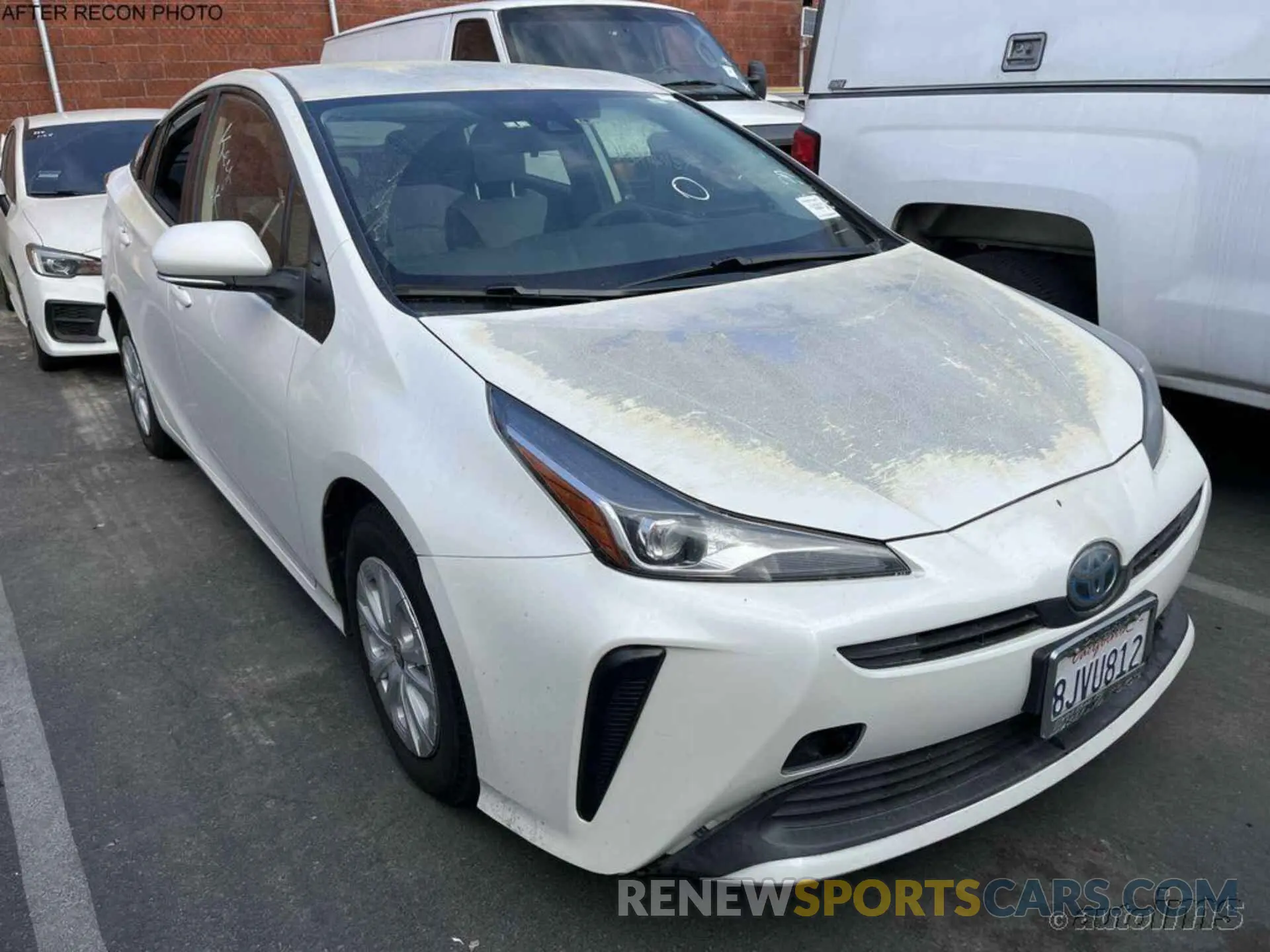 3 Фотография поврежденного автомобиля JTDKARFU9K3071624 TOYOTA PRIUS 2019