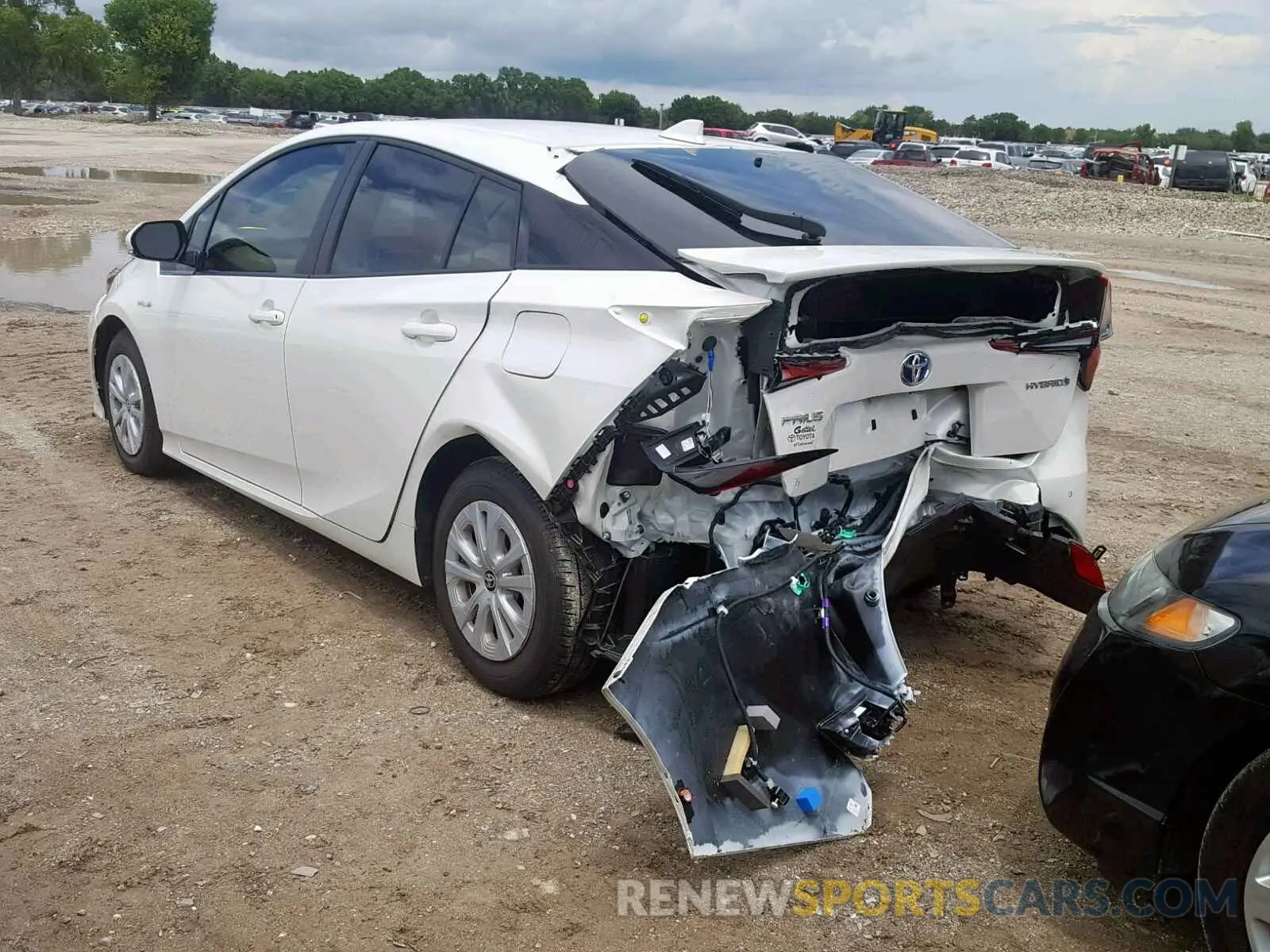 3 Photograph of a damaged car JTDKARFU9K3074510 TOYOTA PRIUS 2019