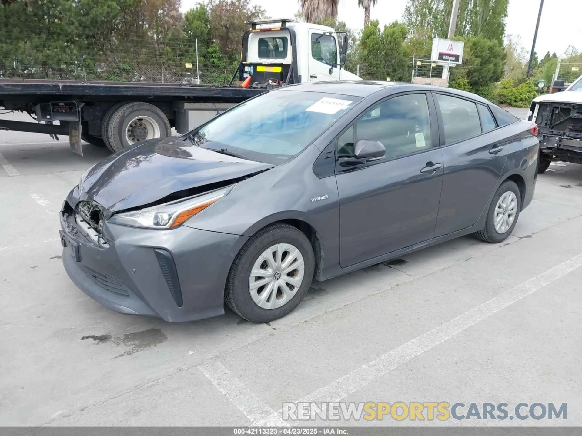 2 Фотография поврежденного автомобиля JTDKARFU9K3075219 TOYOTA PRIUS 2019