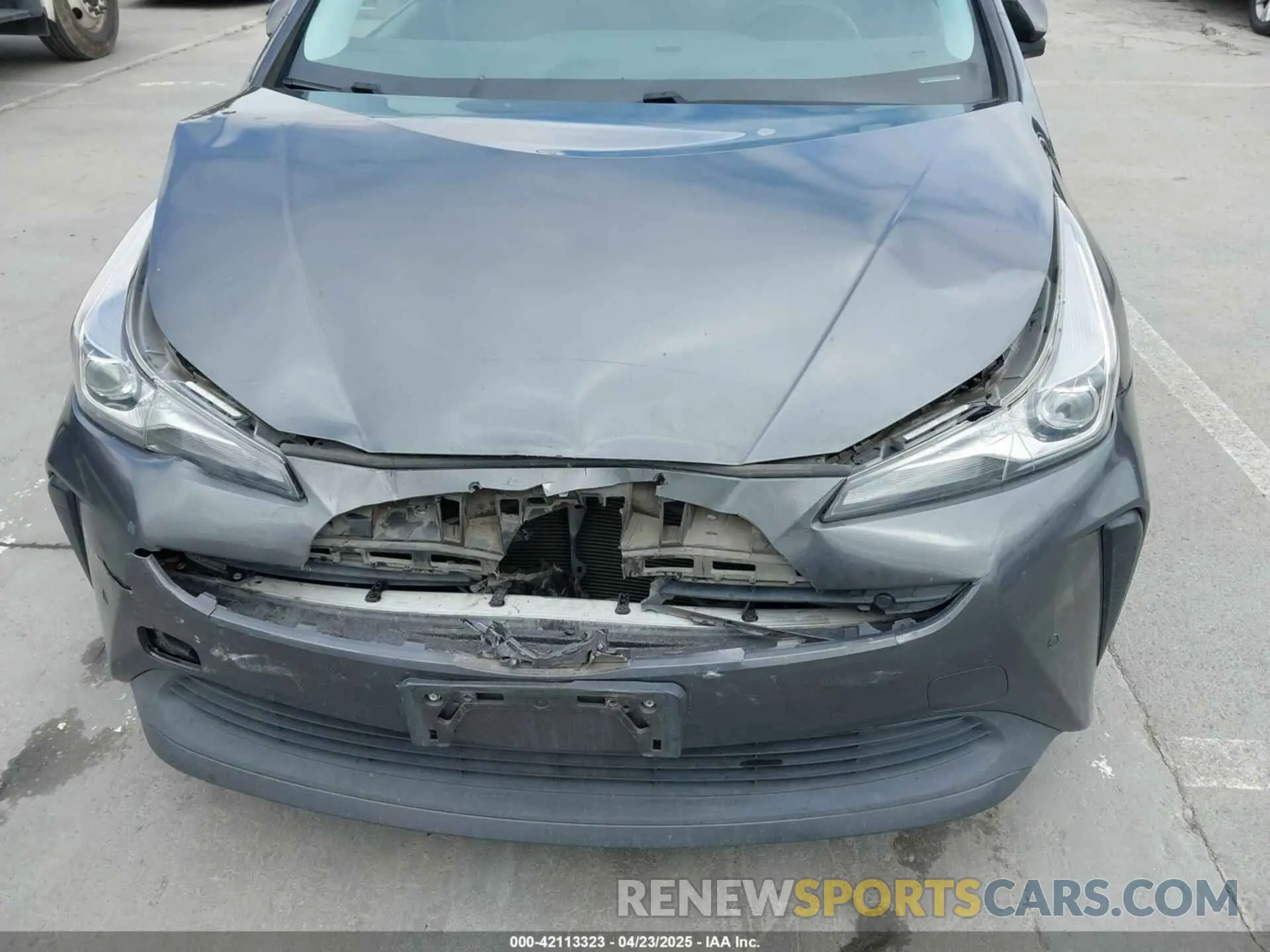 6 Фотография поврежденного автомобиля JTDKARFU9K3075219 TOYOTA PRIUS 2019