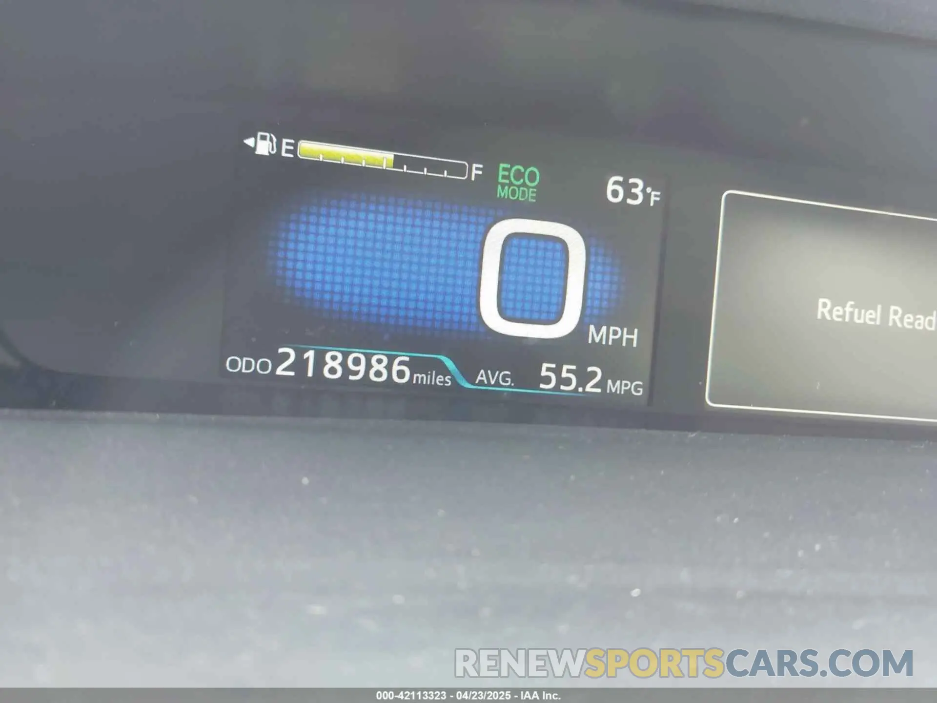 7 Фотография поврежденного автомобиля JTDKARFU9K3075219 TOYOTA PRIUS 2019