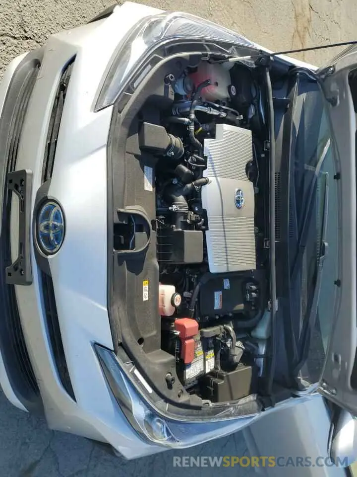 11 Фотография поврежденного автомобиля JTDKARFU9K3078282 TOYOTA PRIUS 2019
