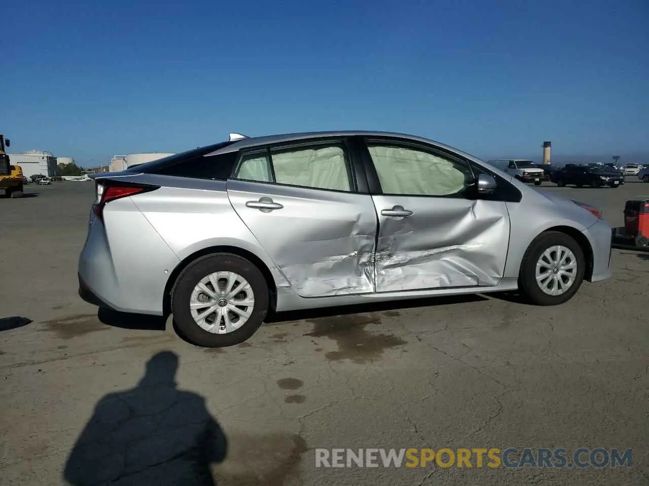 3 Фотография поврежденного автомобиля JTDKARFU9K3078282 TOYOTA PRIUS 2019