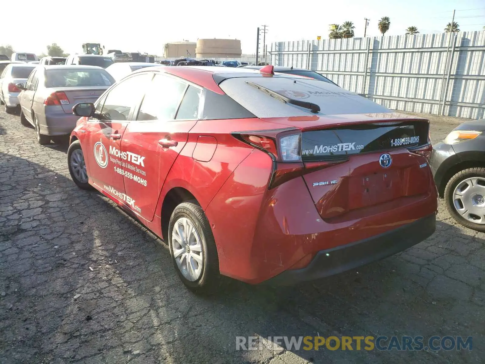3 Photograph of a damaged car JTDKARFU9K3079576 TOYOTA PRIUS 2019