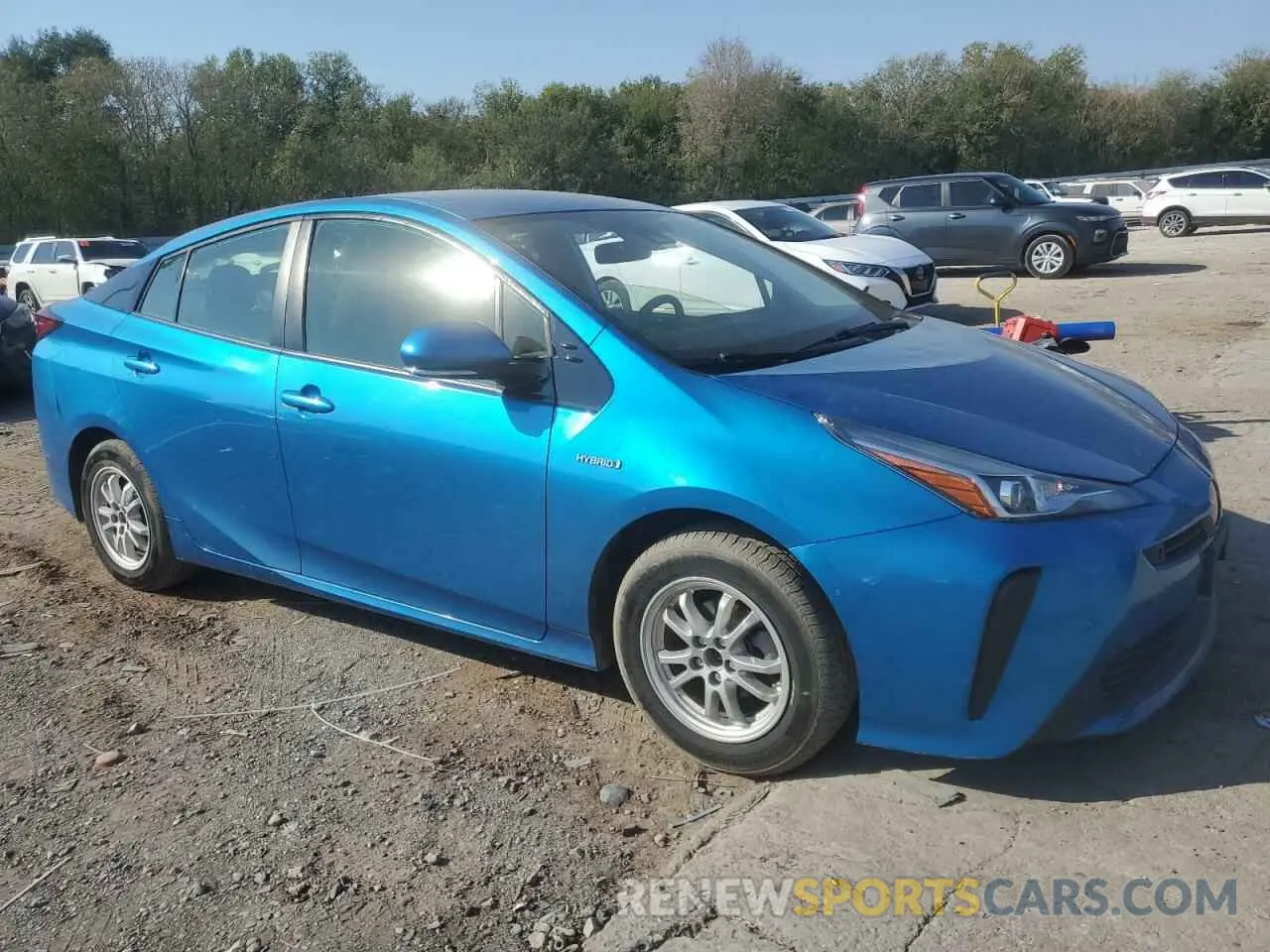 4 Photograph of a damaged car JTDKARFU9K3080615 TOYOTA PRIUS 2019