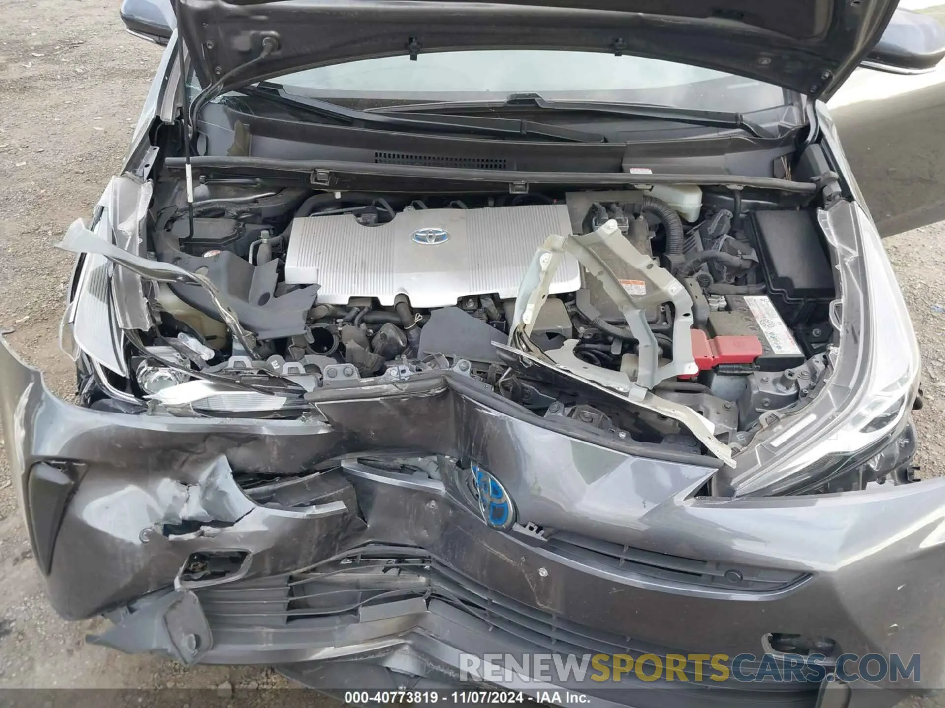 10 Фотография поврежденного автомобиля JTDKARFU9K3098449 TOYOTA PRIUS 2019