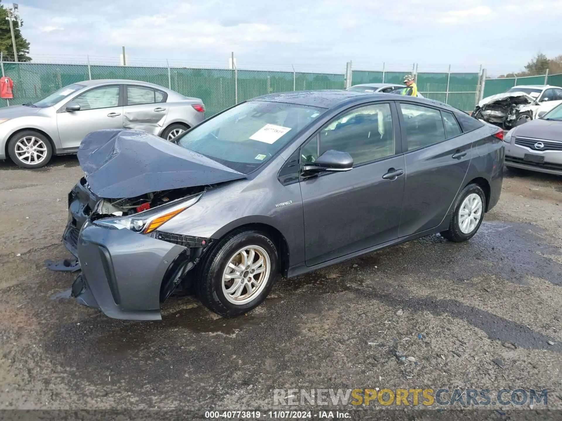 2 Фотография поврежденного автомобиля JTDKARFU9K3098449 TOYOTA PRIUS 2019