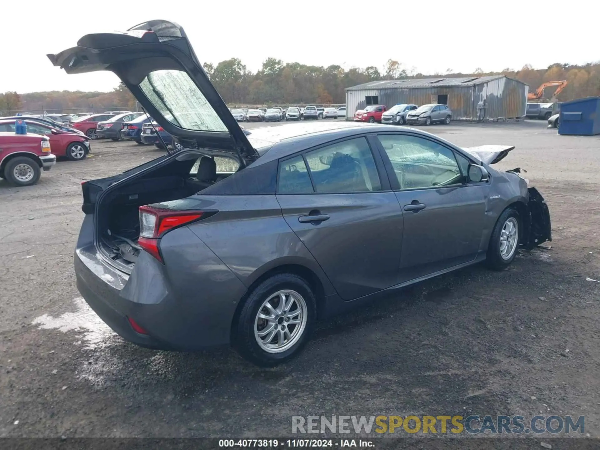 4 Фотография поврежденного автомобиля JTDKARFU9K3098449 TOYOTA PRIUS 2019
