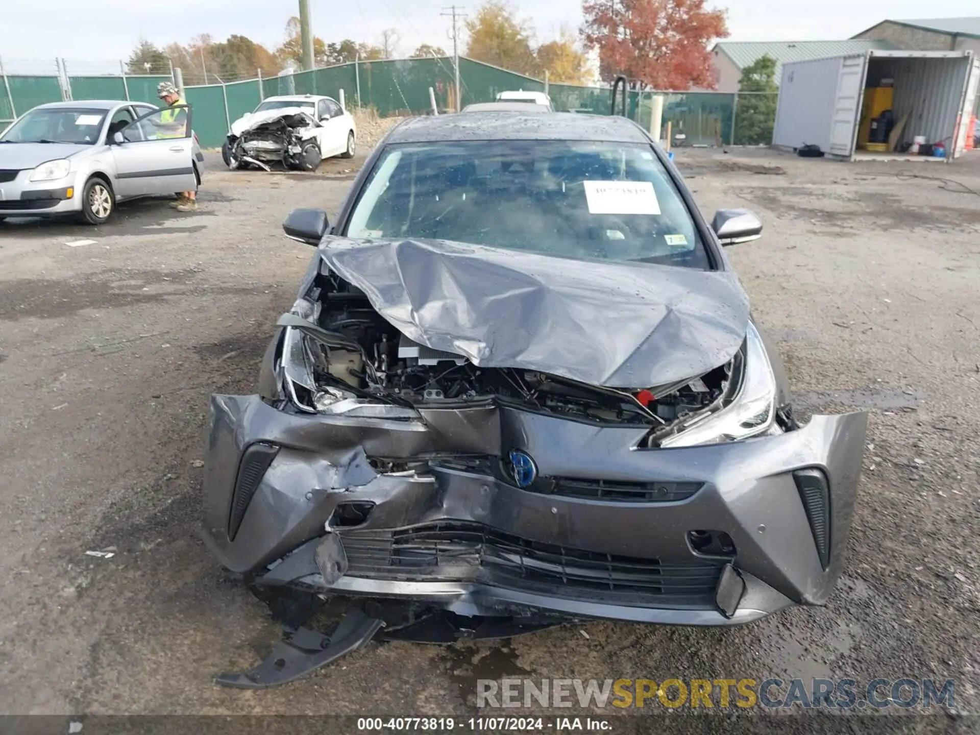 6 Фотография поврежденного автомобиля JTDKARFU9K3098449 TOYOTA PRIUS 2019