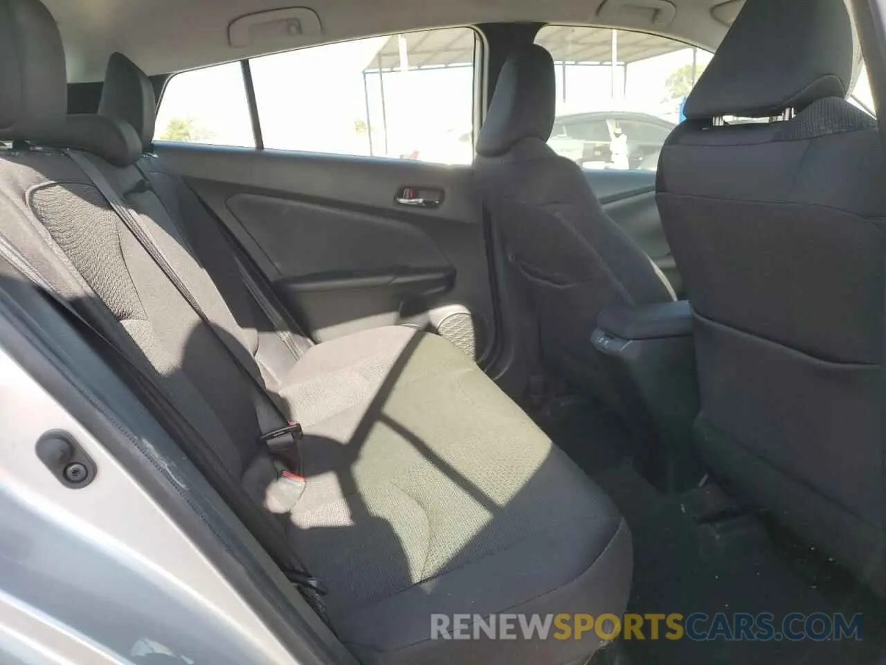 10 Photograph of a damaged car JTDKARFUXK3069834 TOYOTA PRIUS 2019
