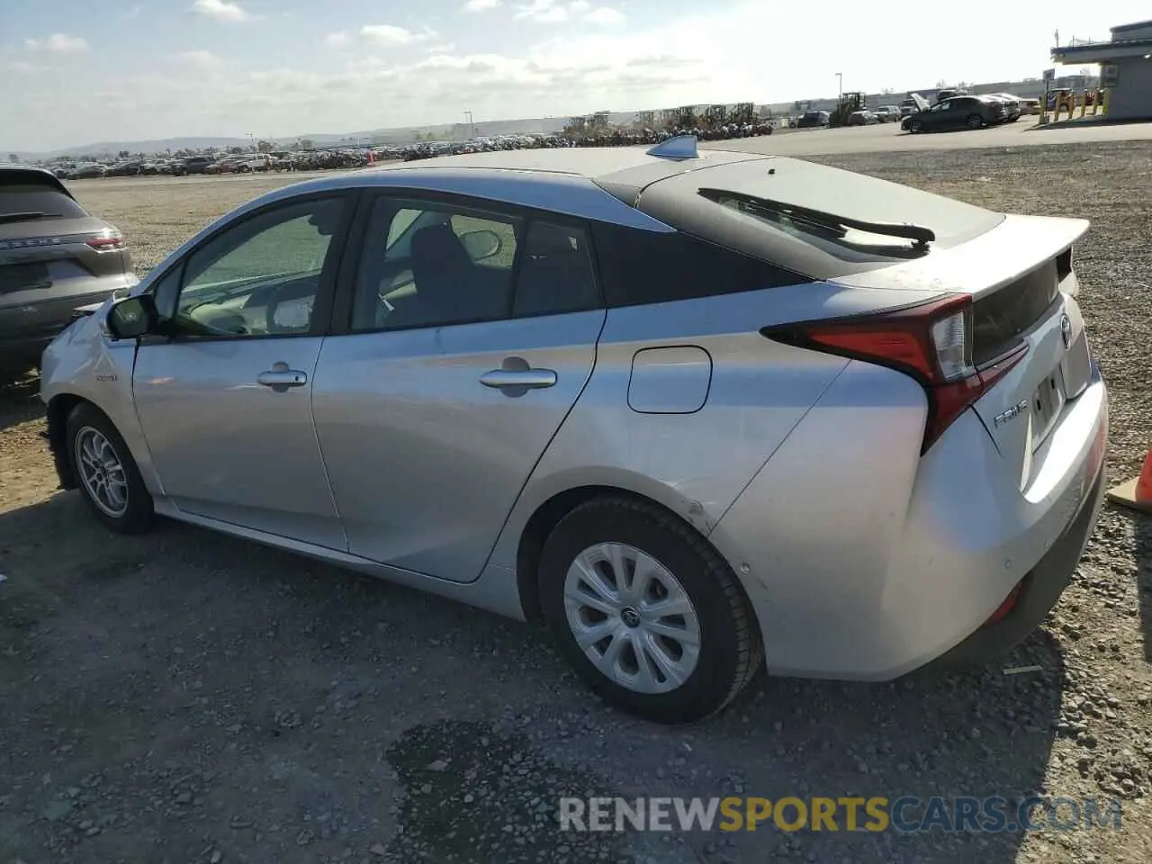 2 Photograph of a damaged car JTDKARFUXK3069834 TOYOTA PRIUS 2019