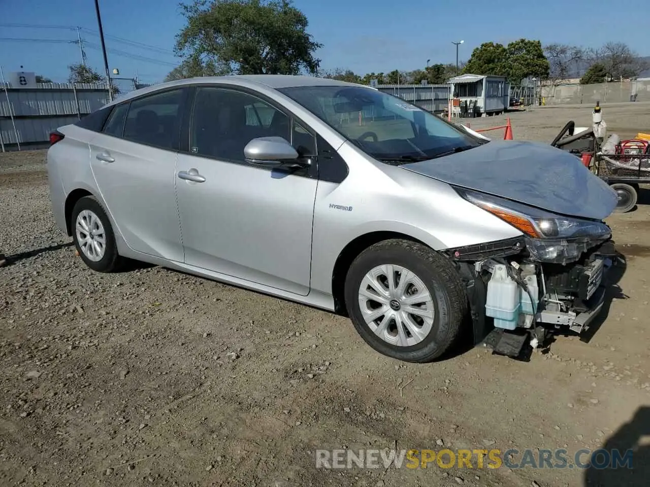 4 Photograph of a damaged car JTDKARFUXK3069834 TOYOTA PRIUS 2019