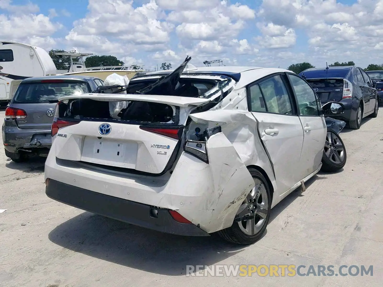 4 Photograph of a damaged car JTDKARFUXK3070692 TOYOTA PRIUS 2019