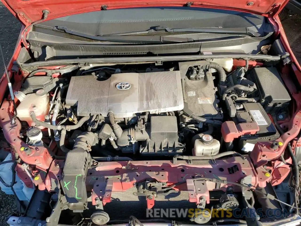 11 Фотография поврежденного автомобиля JTDKARFUXK3070918 TOYOTA PRIUS 2019