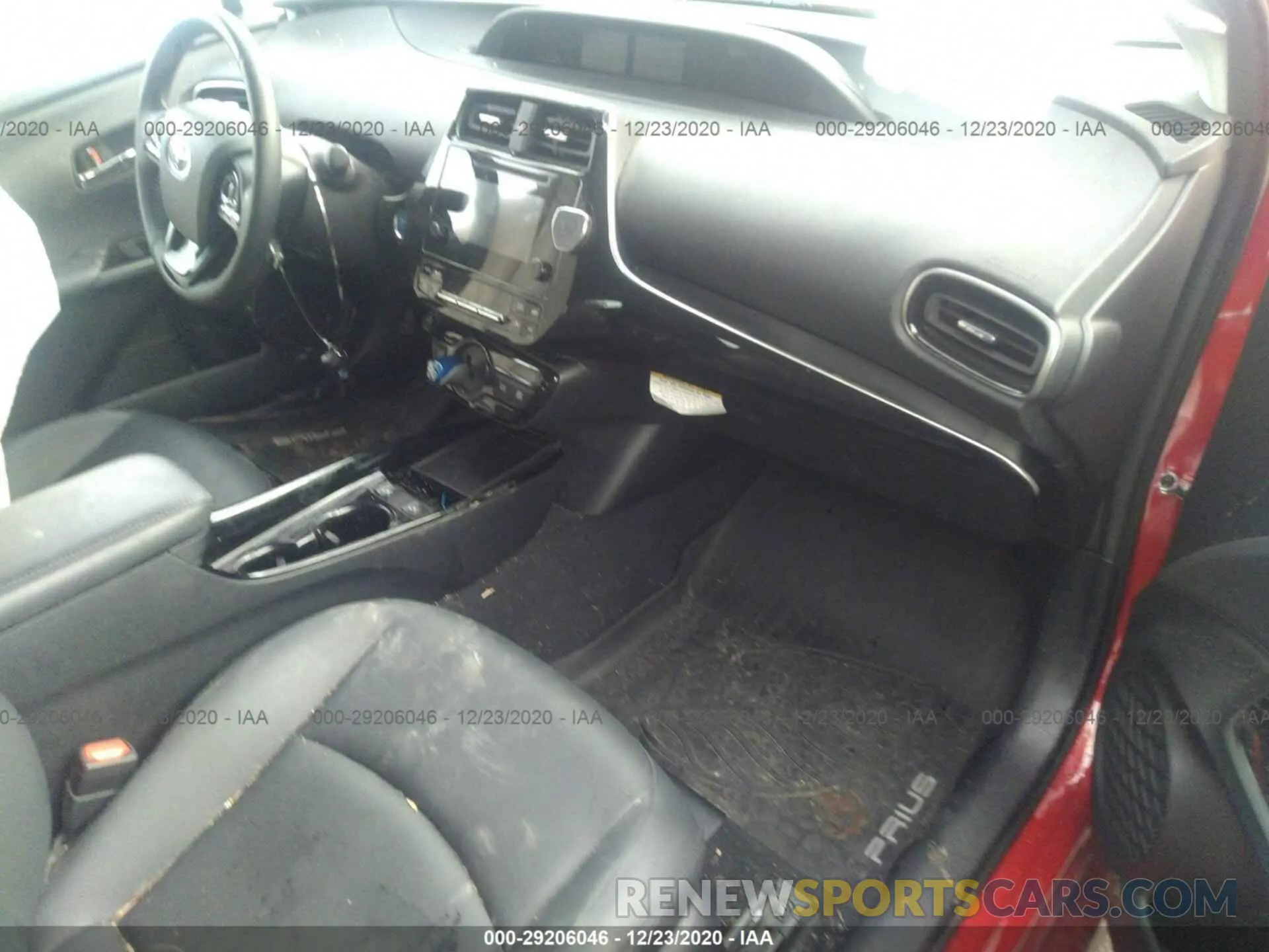 5 Фотография поврежденного автомобиля JTDKARFUXK3075505 TOYOTA PRIUS 2019
