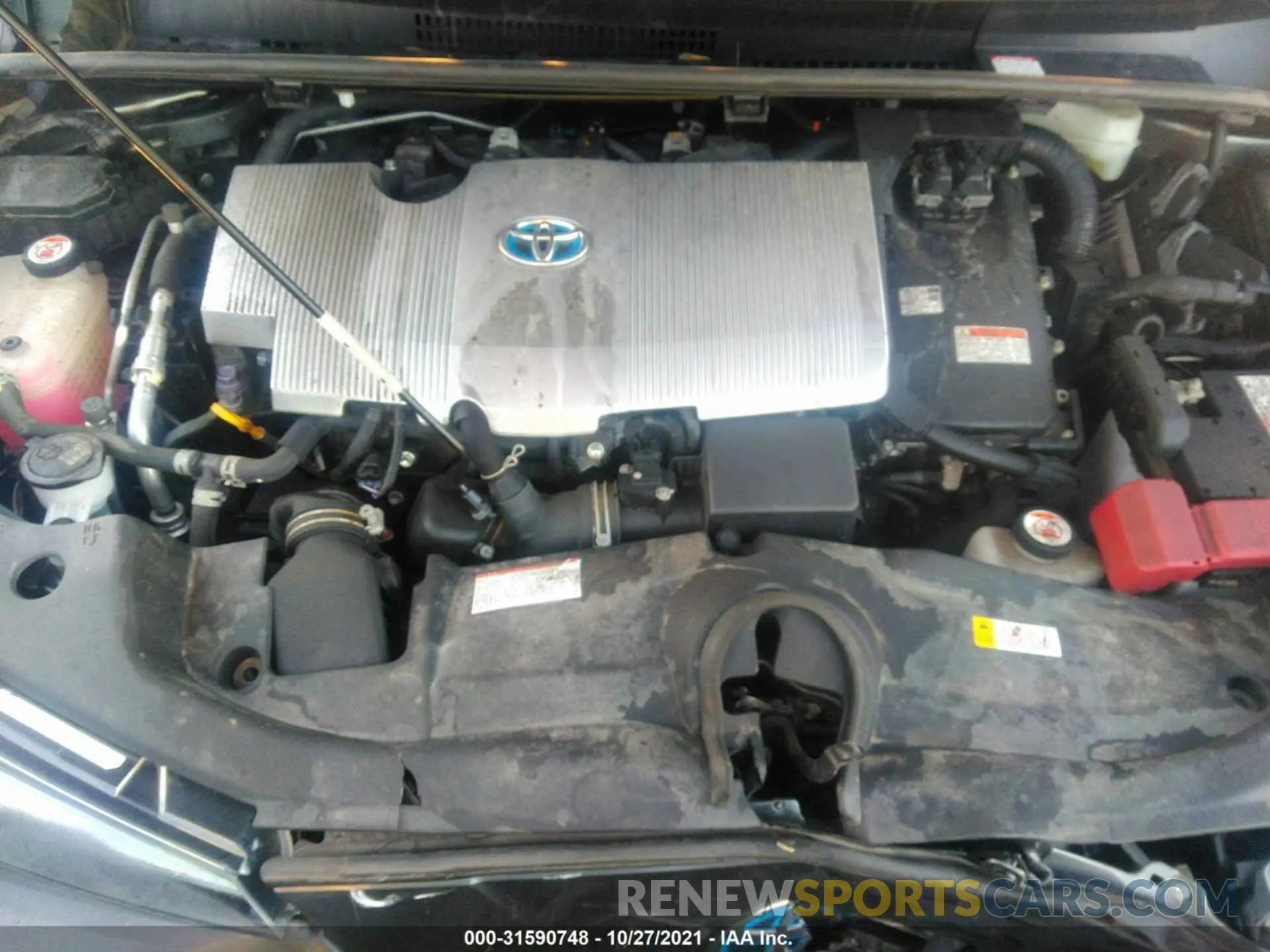10 Photograph of a damaged car JTDKARFUXK3076542 TOYOTA PRIUS 2019