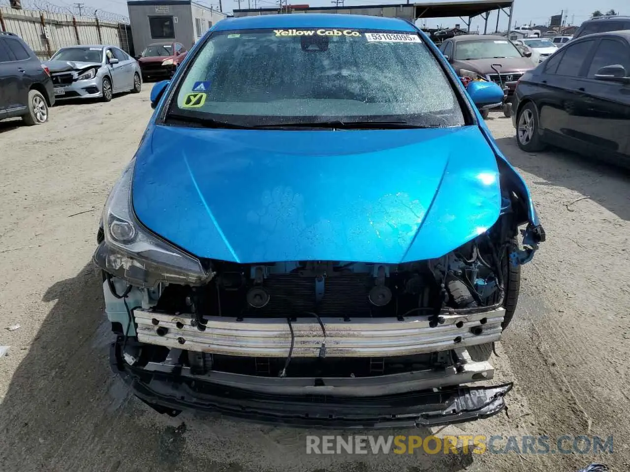 5 Фотография поврежденного автомобиля JTDKARFUXK3082616 TOYOTA PRIUS 2019