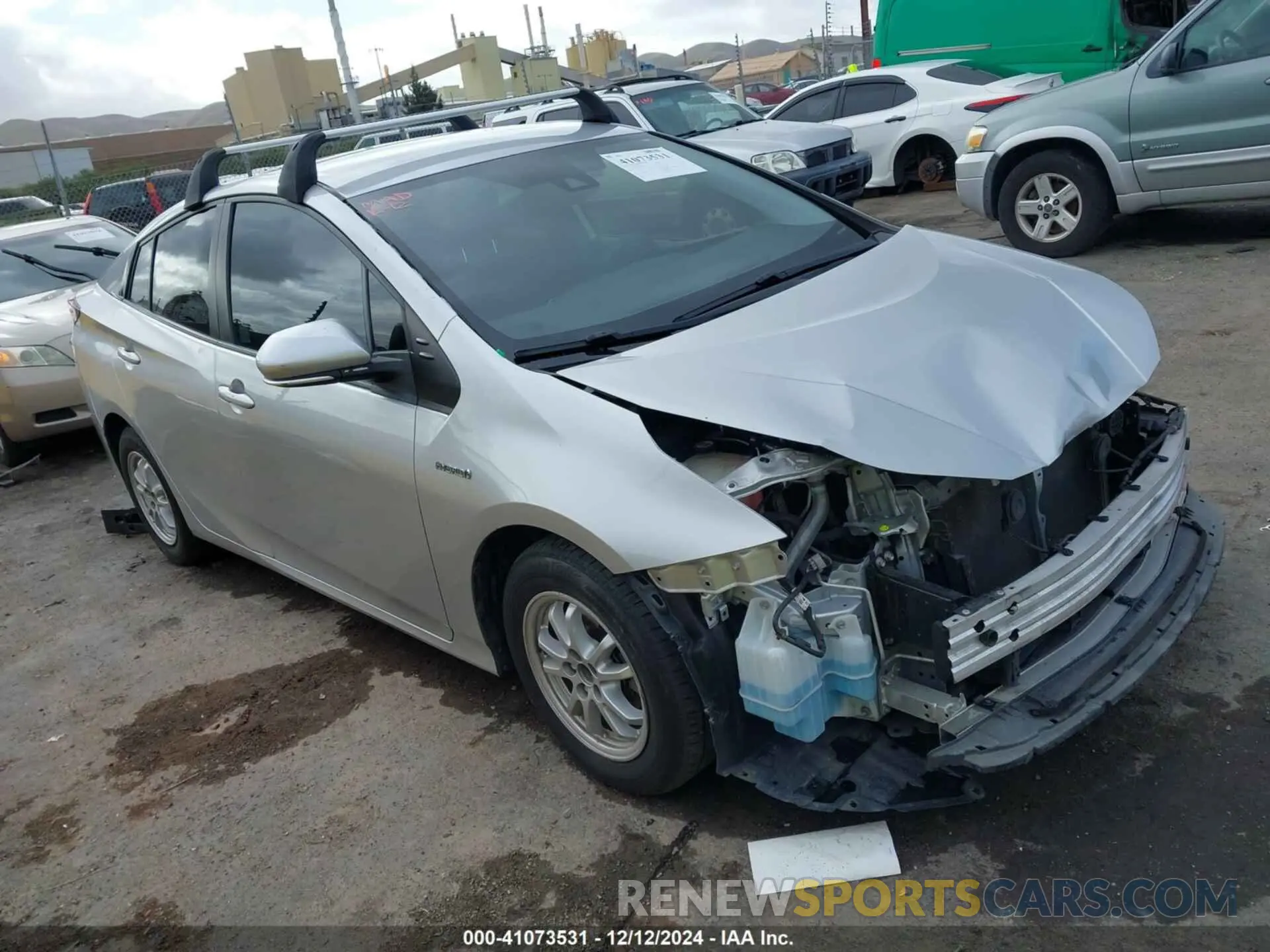1 Фотография поврежденного автомобиля JTDKARFUXK3085578 TOYOTA PRIUS 2019