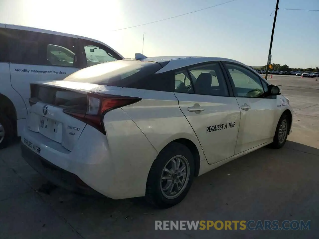 3 Photograph of a damaged car JTDKARFUXK3087041 TOYOTA PRIUS 2019