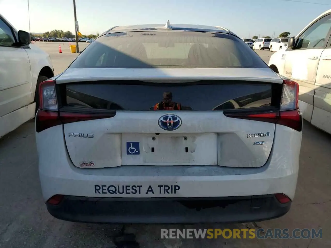 6 Photograph of a damaged car JTDKARFUXK3087041 TOYOTA PRIUS 2019